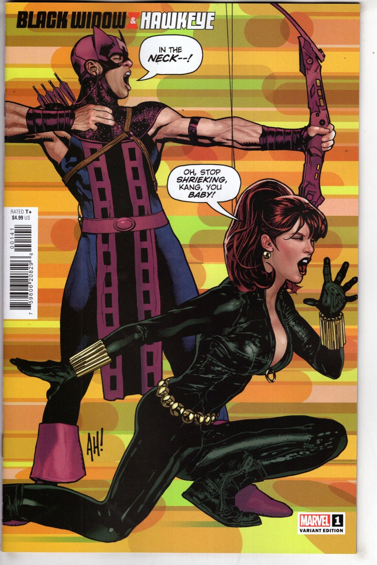 MARVEL PRH COMIC BOOK BLACK WIDOW AND HAWKEYE #1 ADAM HUGHES VAR