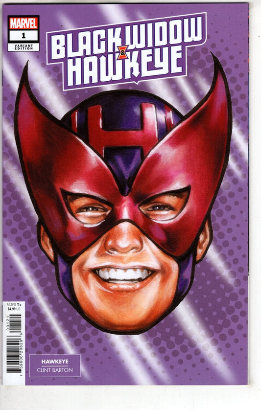 MARVEL PRH COMIC BOOK Black Widow & Hawkeye #1 Mark Brooks Headshot Variant (VF/NM)