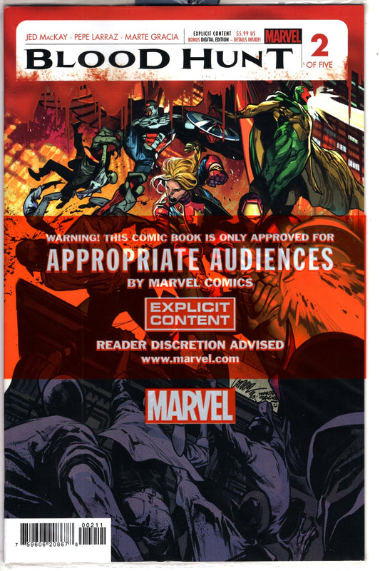 MARVEL PRH COMIC BOOK BLOOD HUNT RED BAND #2 (MR)