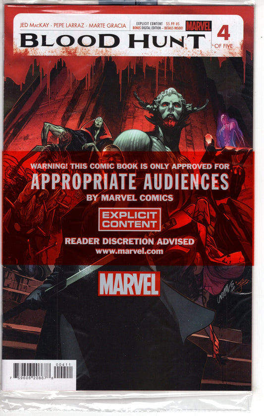 MARVEL PRH COMIC BOOK BLOOD HUNT RED BAND #4
