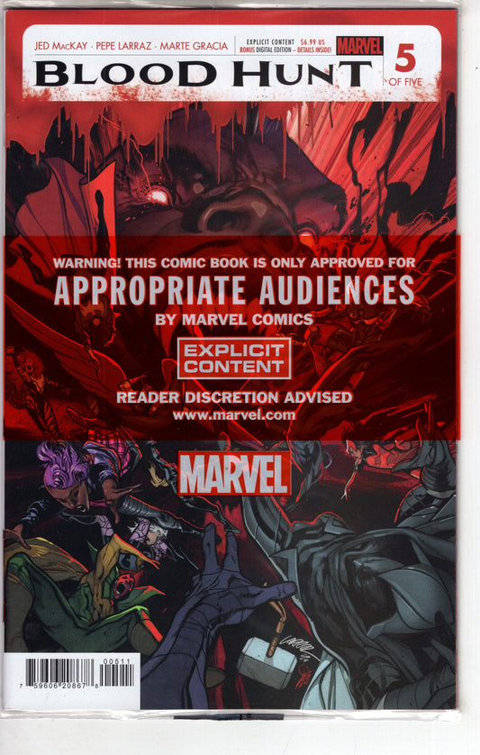 MARVEL PRH COMIC BOOK BLOOD HUNT RED BAND #5