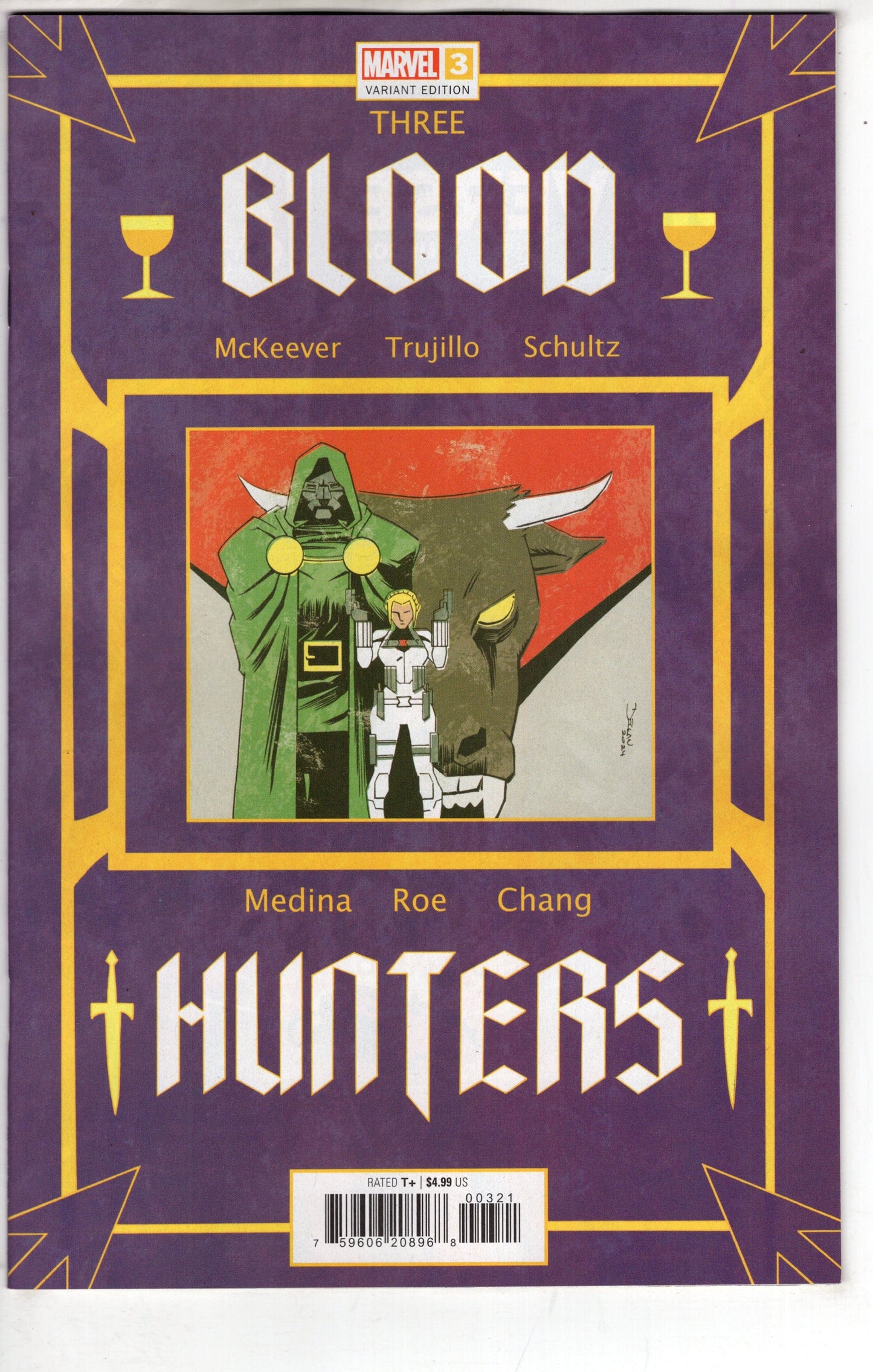 MARVEL PRH COMIC BOOK BLOOD HUNTERS #3 DECLAN SHALVEY BOOK CVR VAR