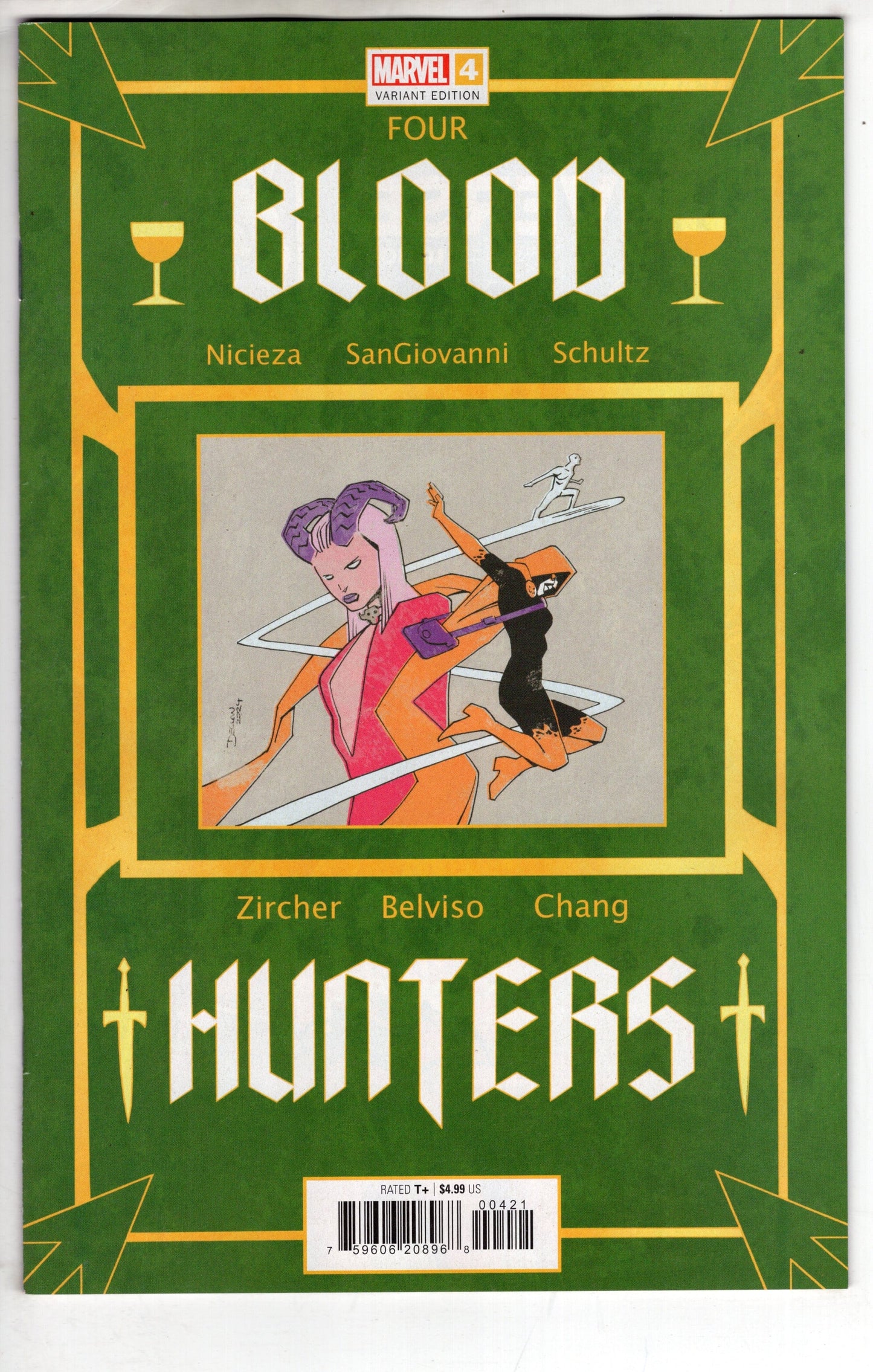MARVEL PRH COMIC BOOK BLOOD HUNTERS #4 DECLAN SHALVEY BOOK CVR VAR