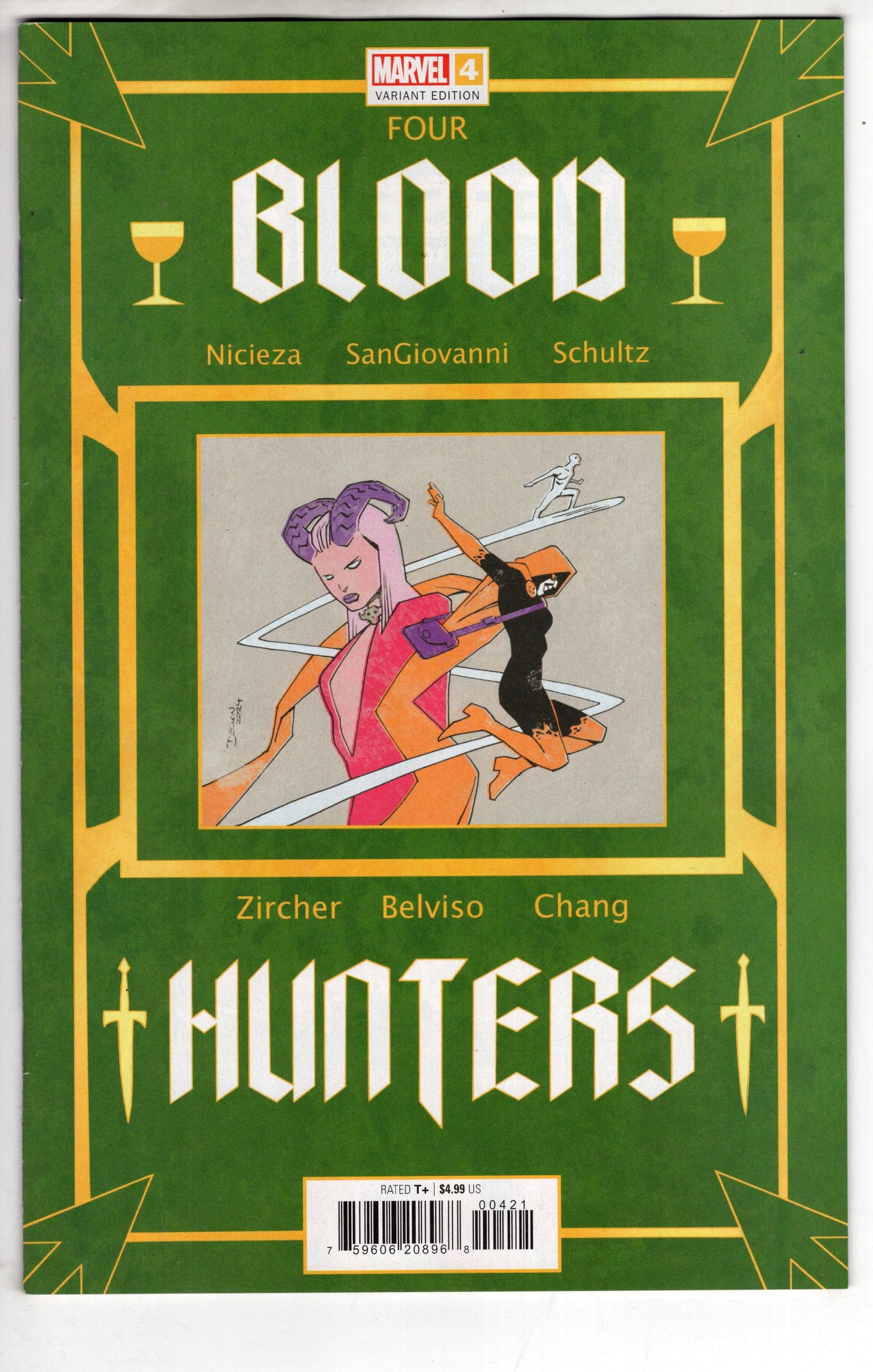MARVEL PRH COMIC BOOK BLOOD HUNTERS #4 DECLAN SHALVEY BOOK CVR VAR