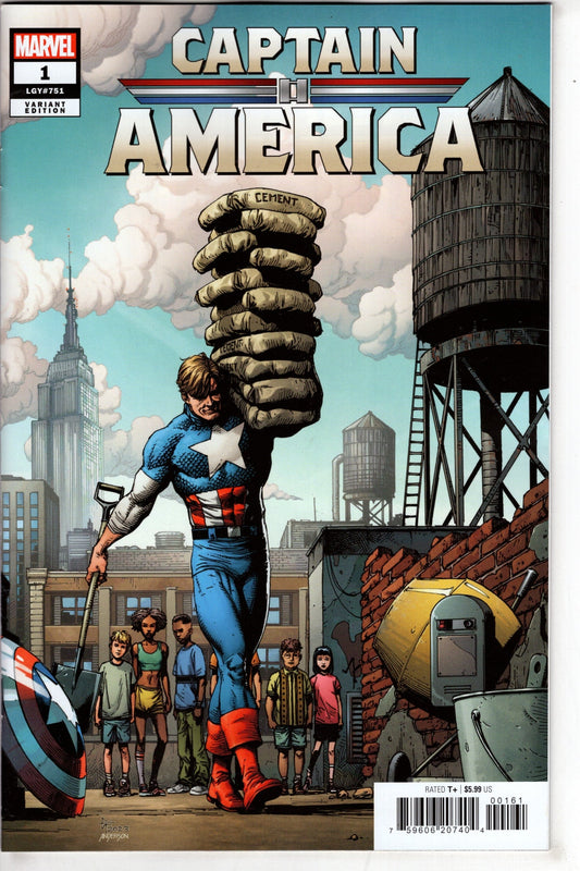 MARVEL PRH COMIC BOOK CAPTAIN AMERICA #1 GARY FRANK VAR