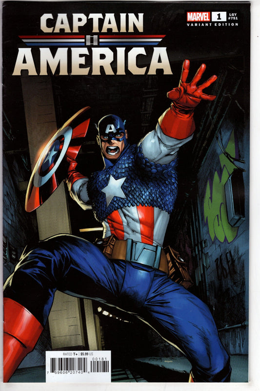 MARVEL PRH COMIC BOOK CAPTAIN AMERICA #1 HUMBERTO RAMOS VAR