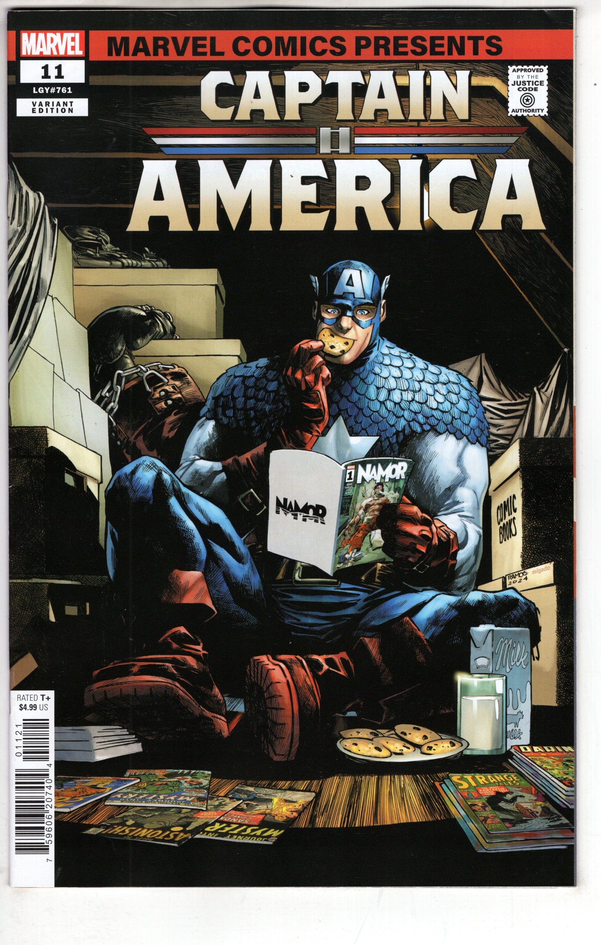 MARVEL PRH COMIC BOOK CAPTAIN AMERICA #11 RAMOS MARVEL COMICS PRESENTS VAR