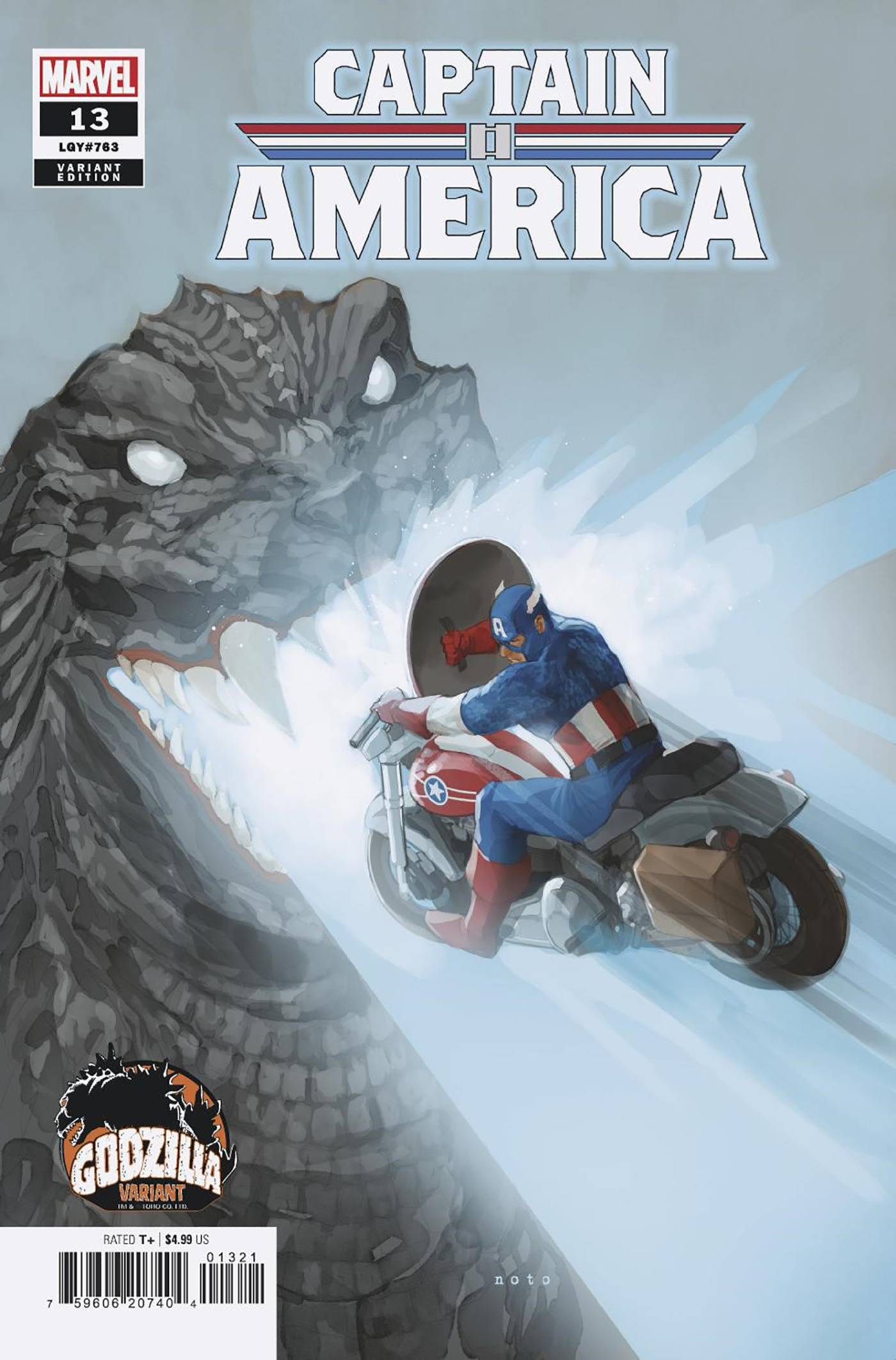 MARVEL PRH COMIC BOOK CAPTAIN AMERICA #13 PHIL NOTO GODZILLA VAR