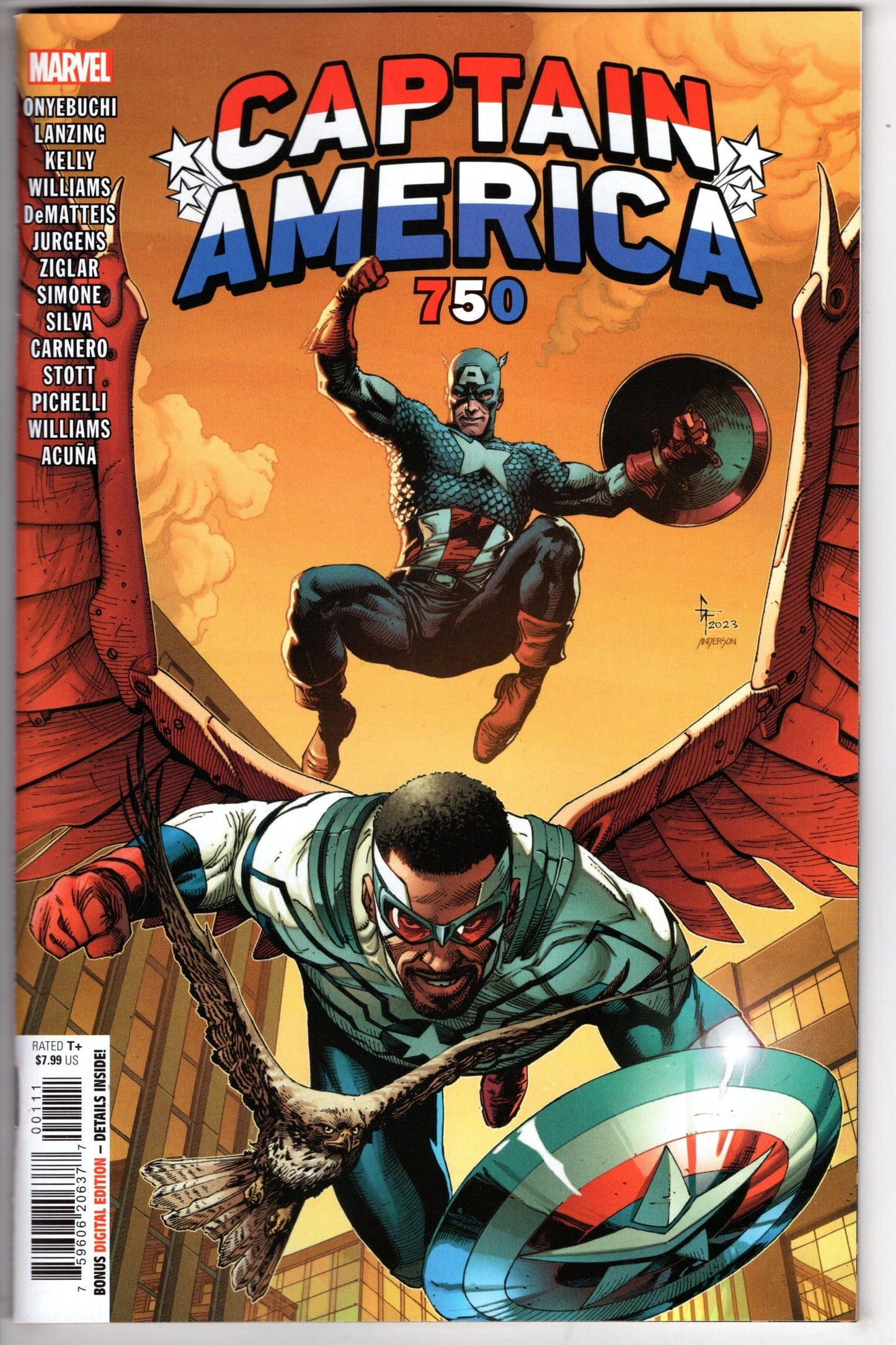 MARVEL PRH COMIC BOOK CAPTAIN AMERICA #750