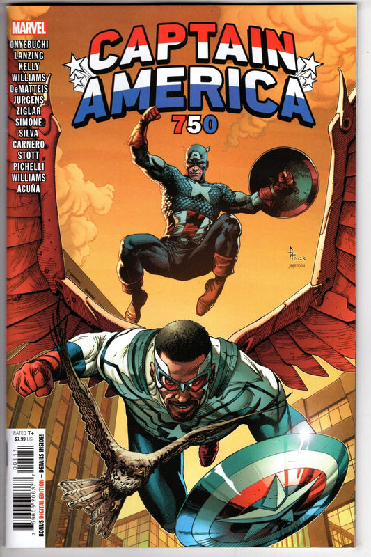 MARVEL PRH COMIC BOOK CAPTAIN AMERICA #750