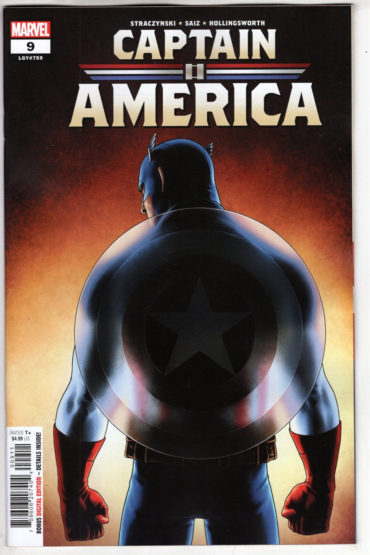 MARVEL PRH COMIC BOOK CAPTAIN AMERICA #9