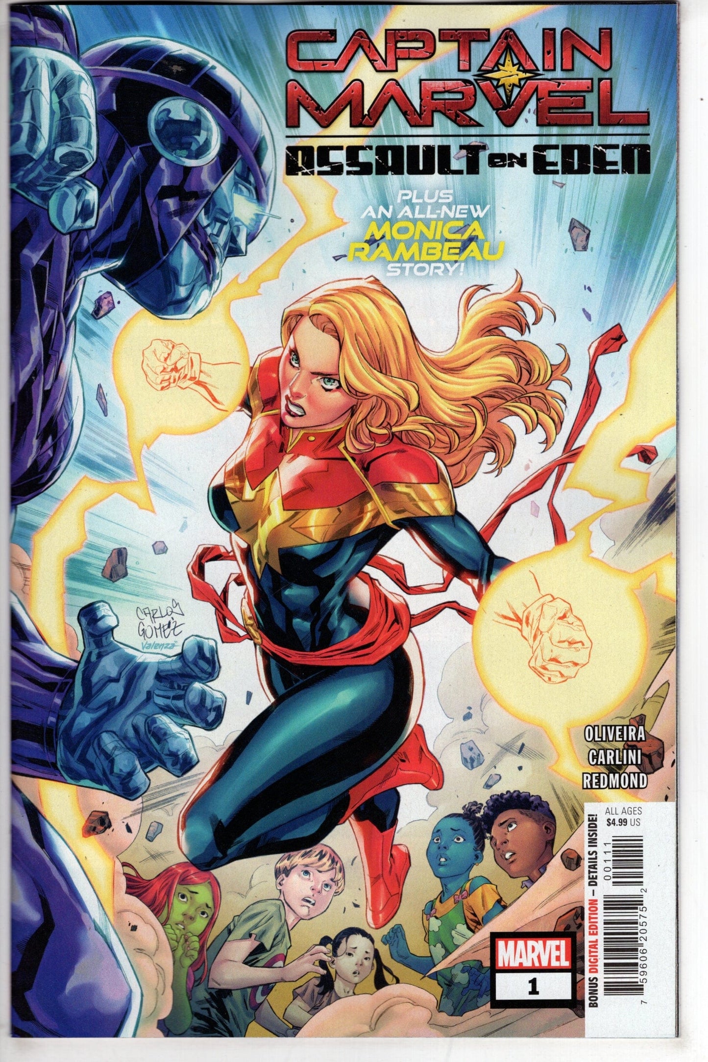 MARVEL PRH COMIC BOOK CAPTAIN MARVEL ASSAULT ON EDEN #1