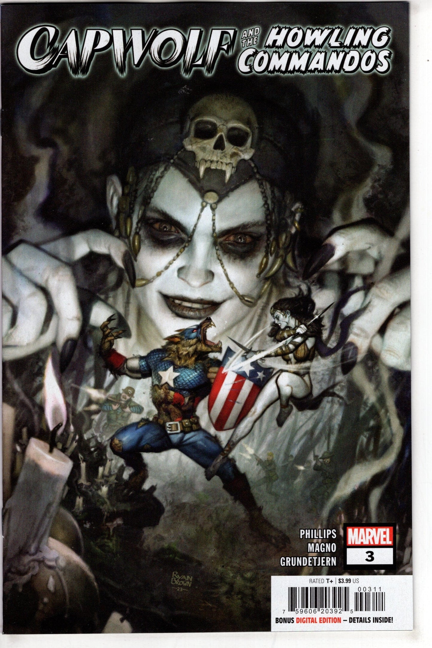 MARVEL PRH COMIC BOOK CAPWOLF HOWLING COMMANDOS #3