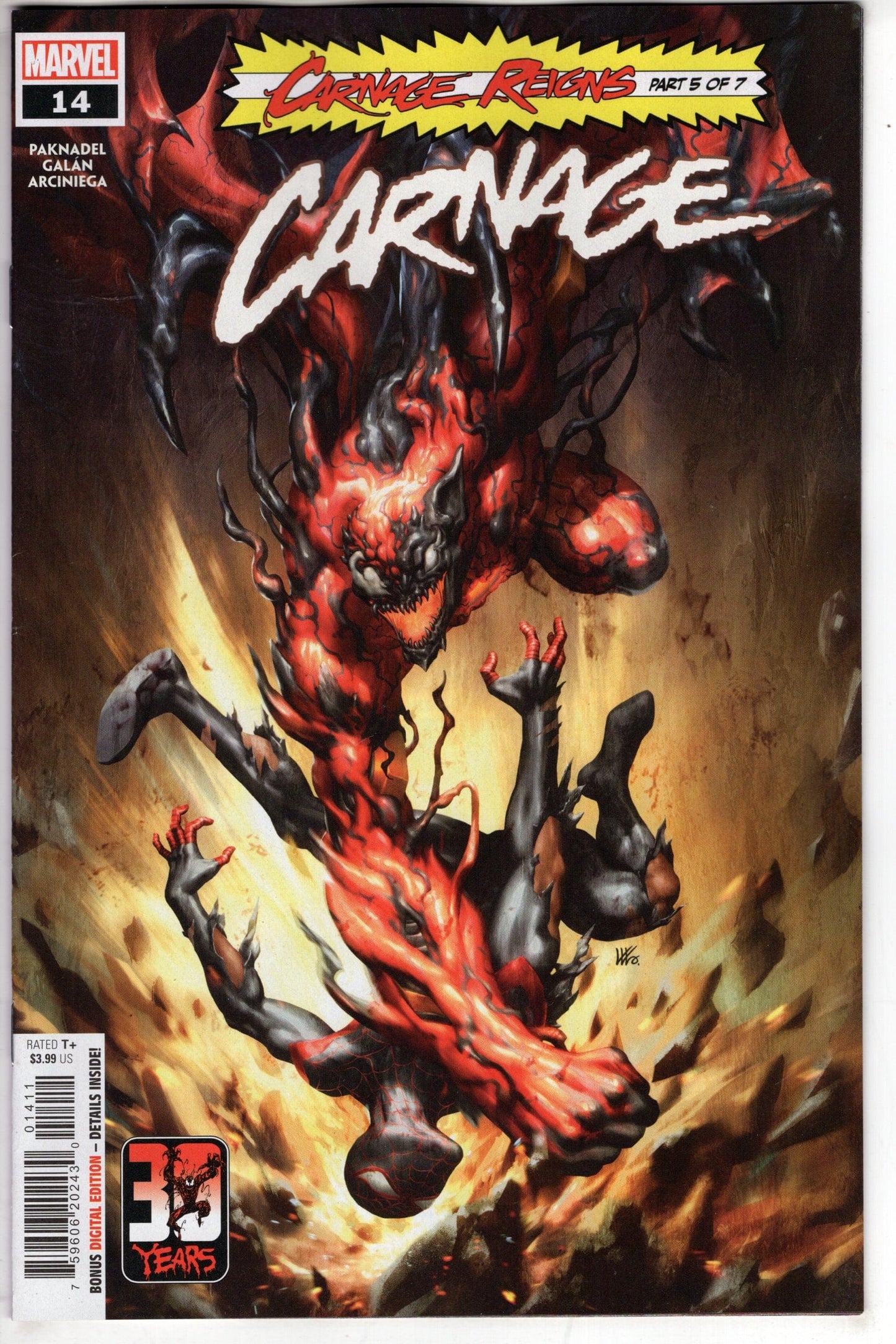 MARVEL PRH COMIC BOOK CARNAGE #14