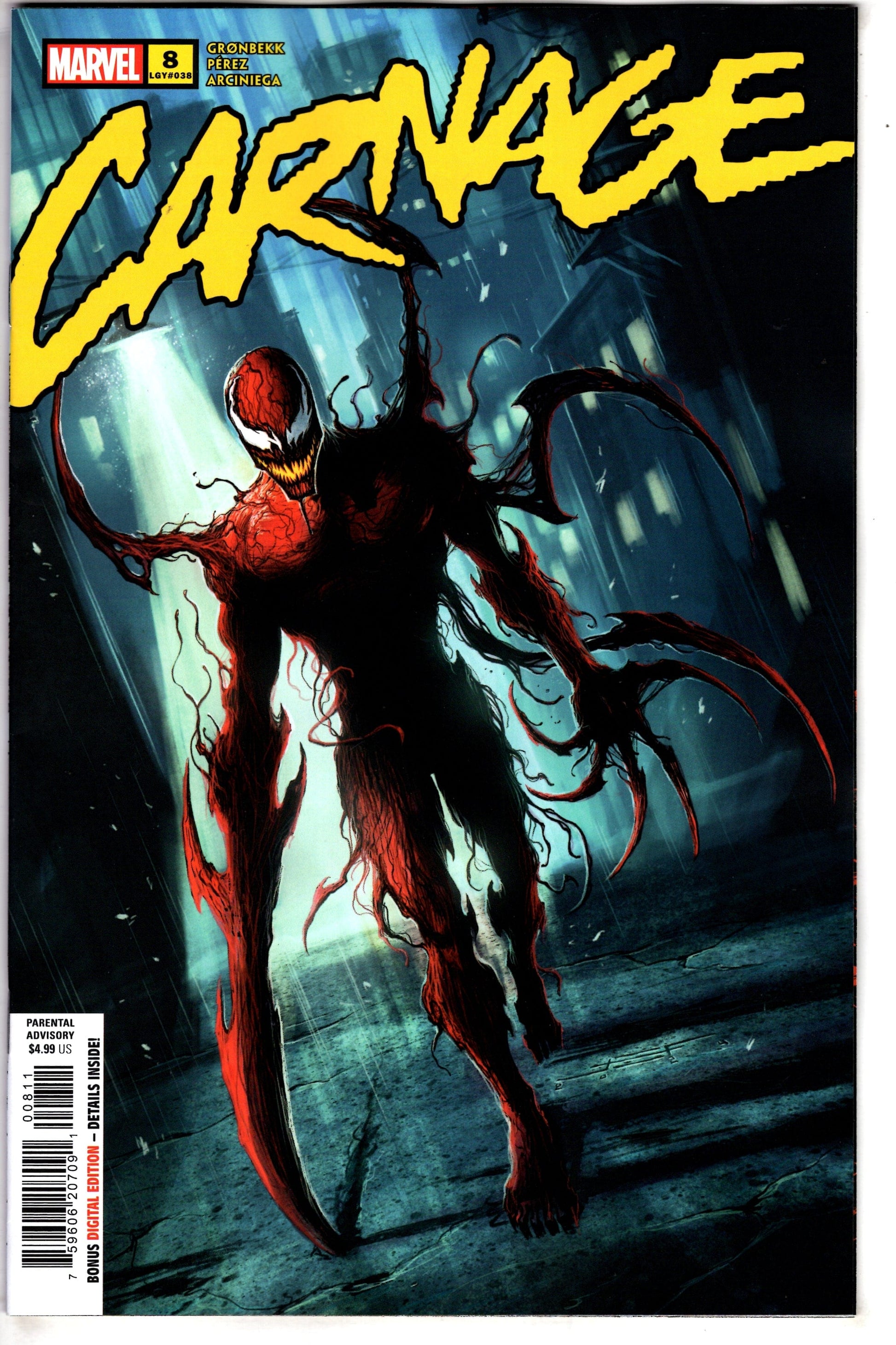MARVEL PRH COMIC BOOK CARNAGE #8