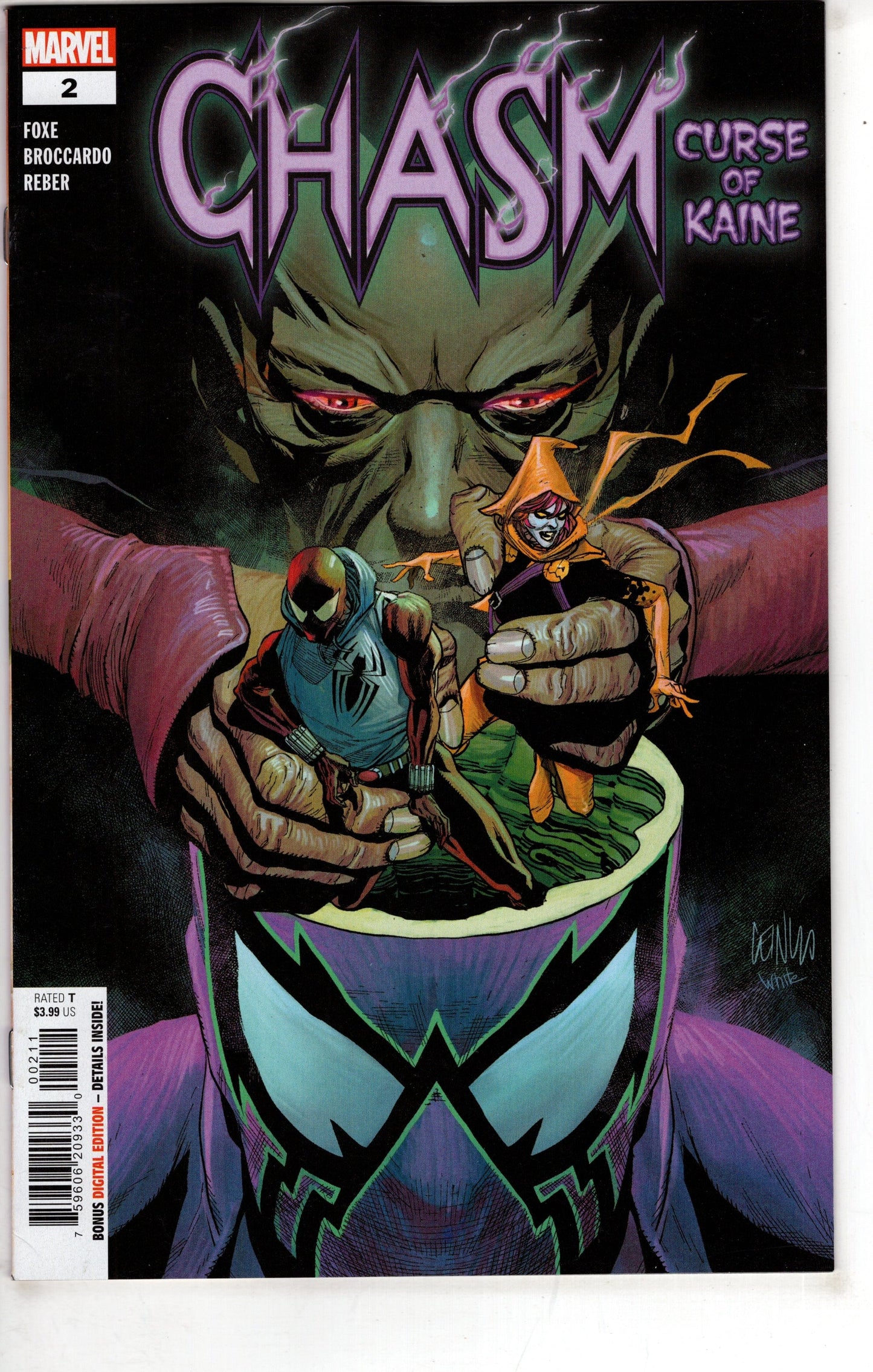 MARVEL PRH COMIC BOOK CHASM CURSE OF KAINE #2 (OF 4)