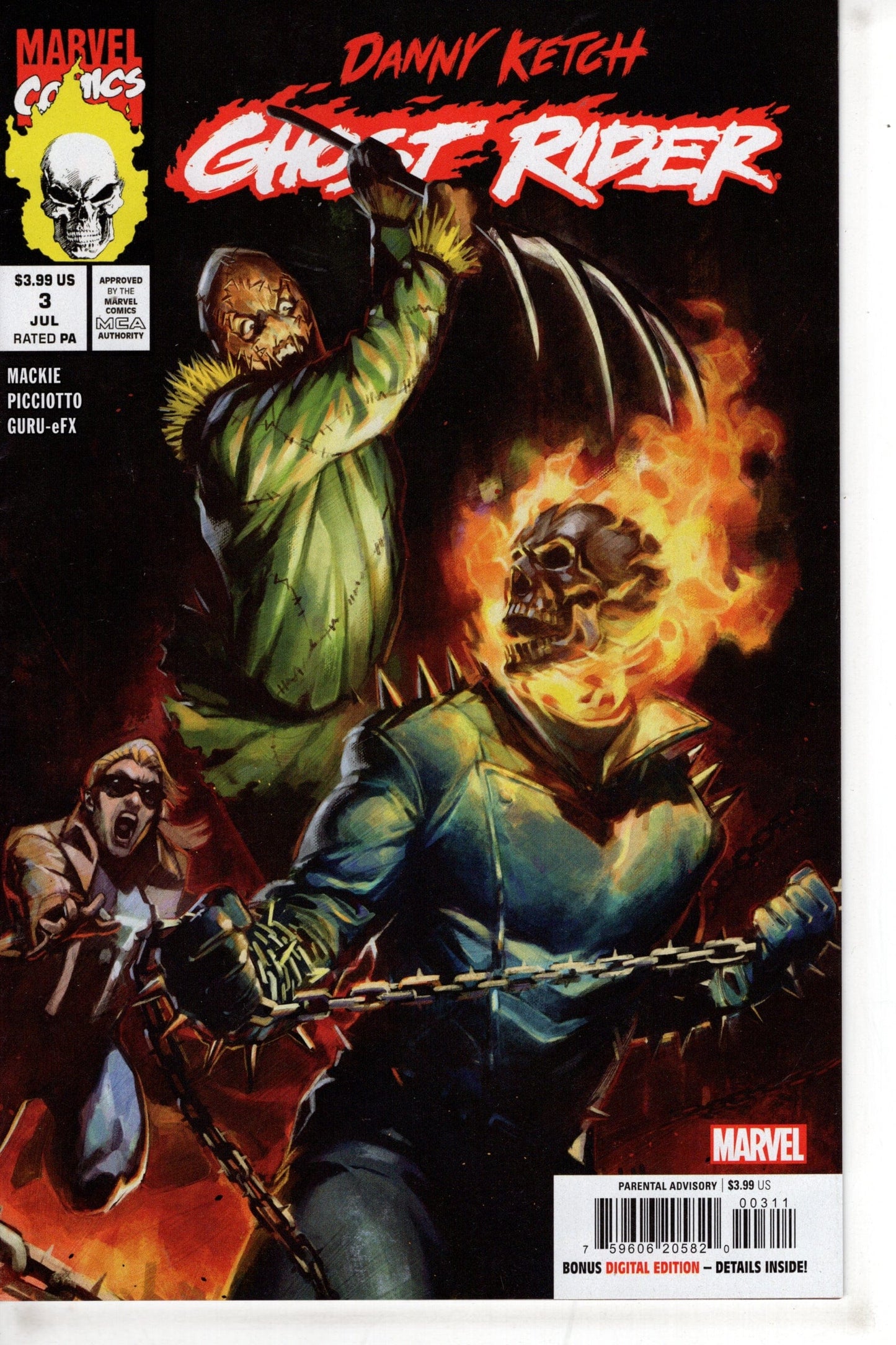 MARVEL PRH COMIC BOOK DANNY KETCH GHOST RIDER #3 (OF 5)