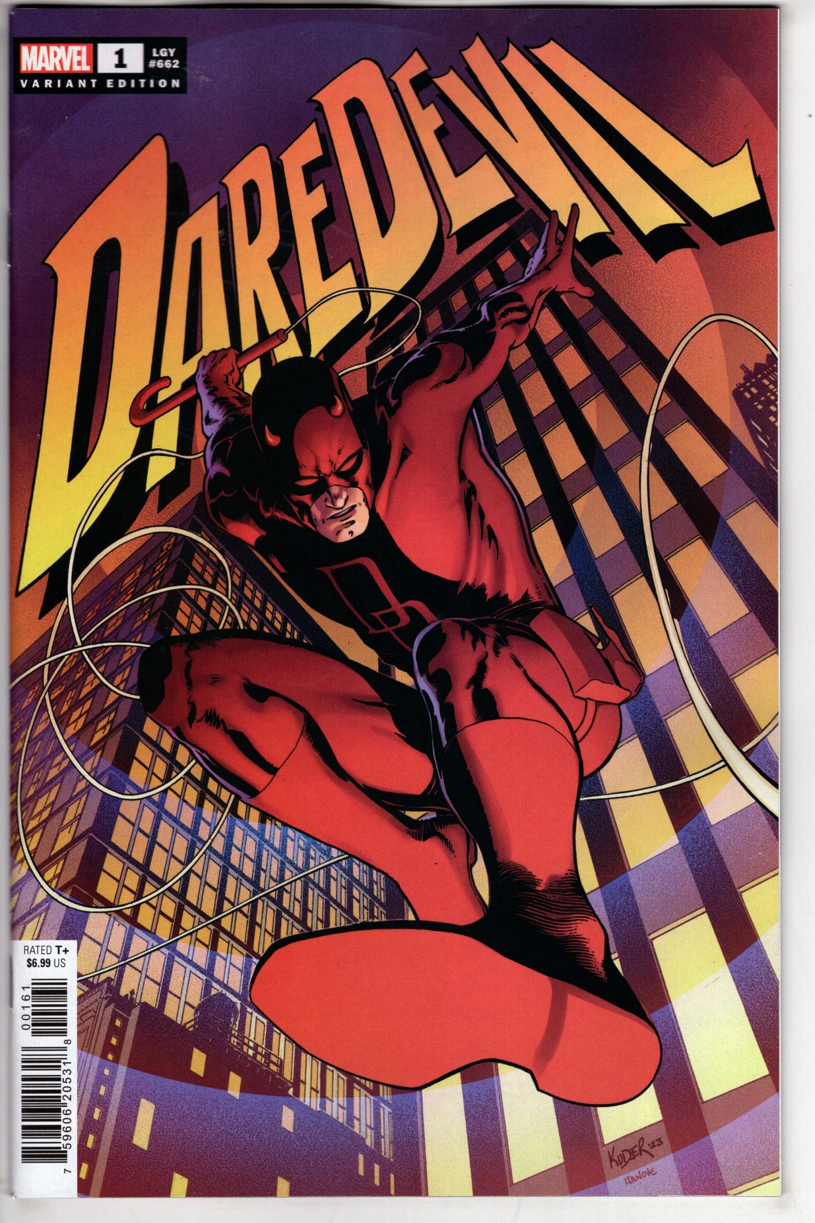 MARVEL PRH COMIC BOOK DAREDEVIL #1 AARON KUDER VAR