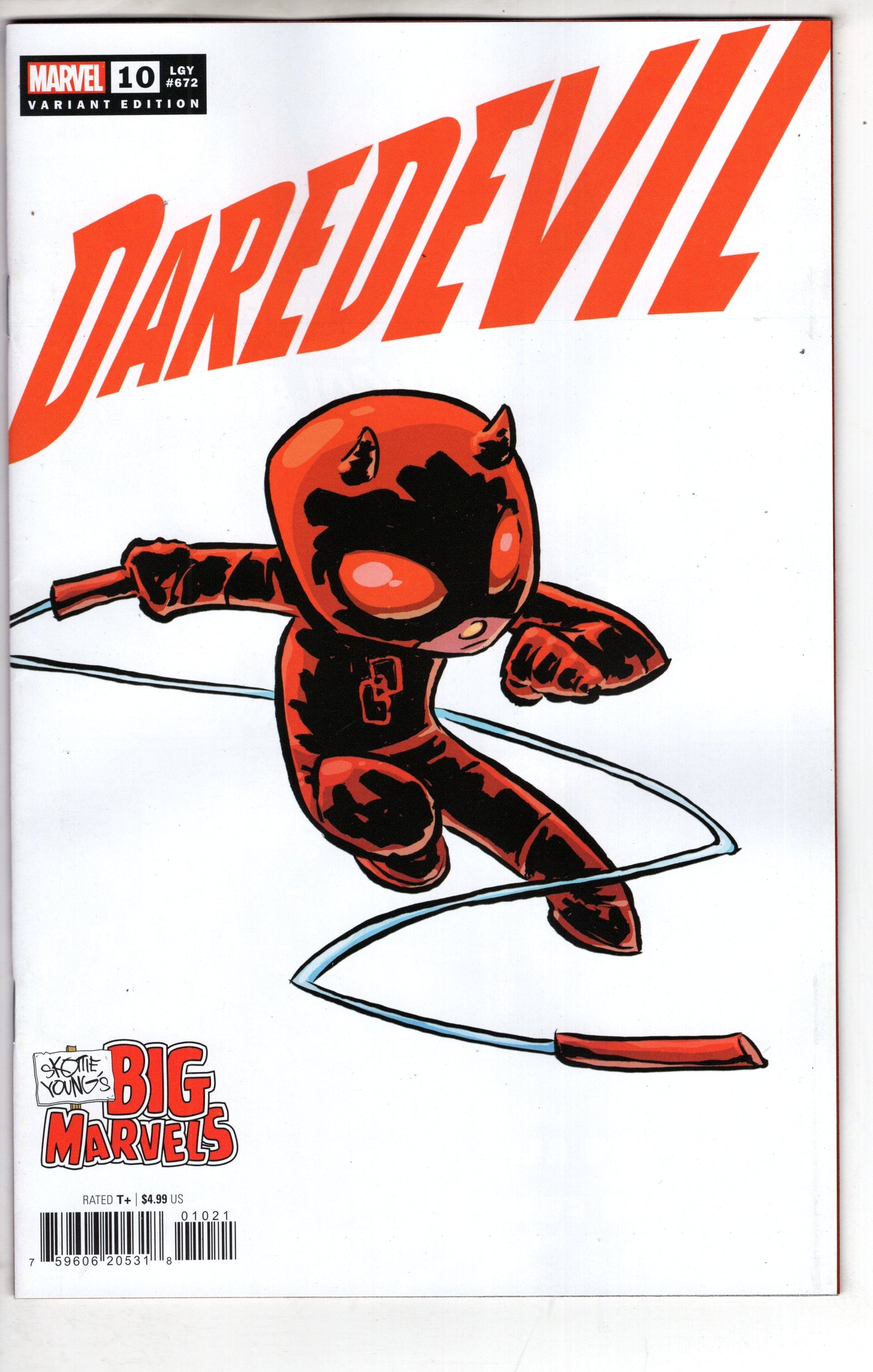 MARVEL PRH COMIC BOOK DAREDEVIL #10 SKOTTIE YOUNG BIG MARVEL VARIANT