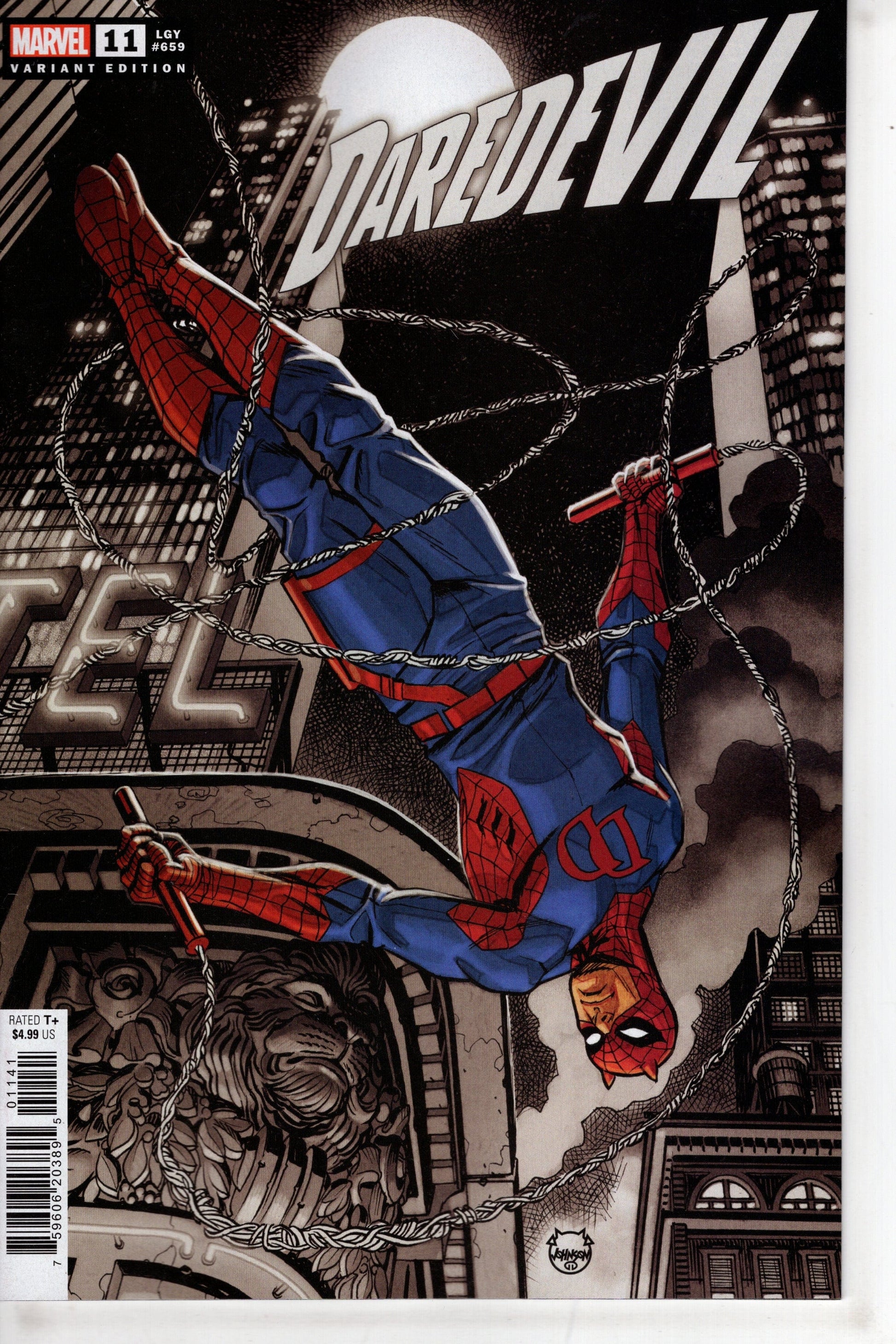 MARVEL PRH COMIC BOOK DAREDEVIL #11 DAVE JOHNSON SPIDER-VERSE VAR
