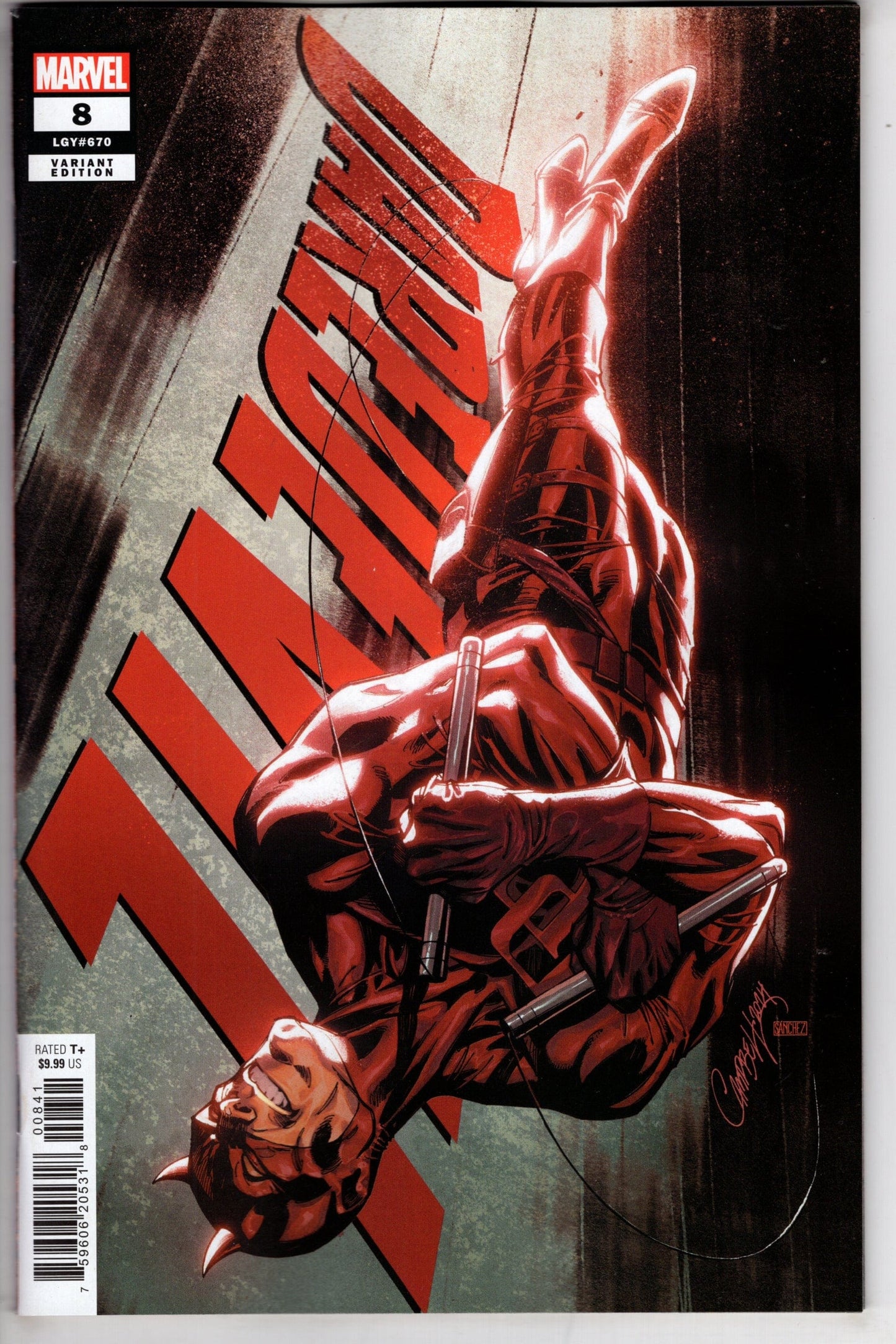 MARVEL PRH COMIC BOOK DAREDEVIL #8 J SCOTT CAMPBELL VAR