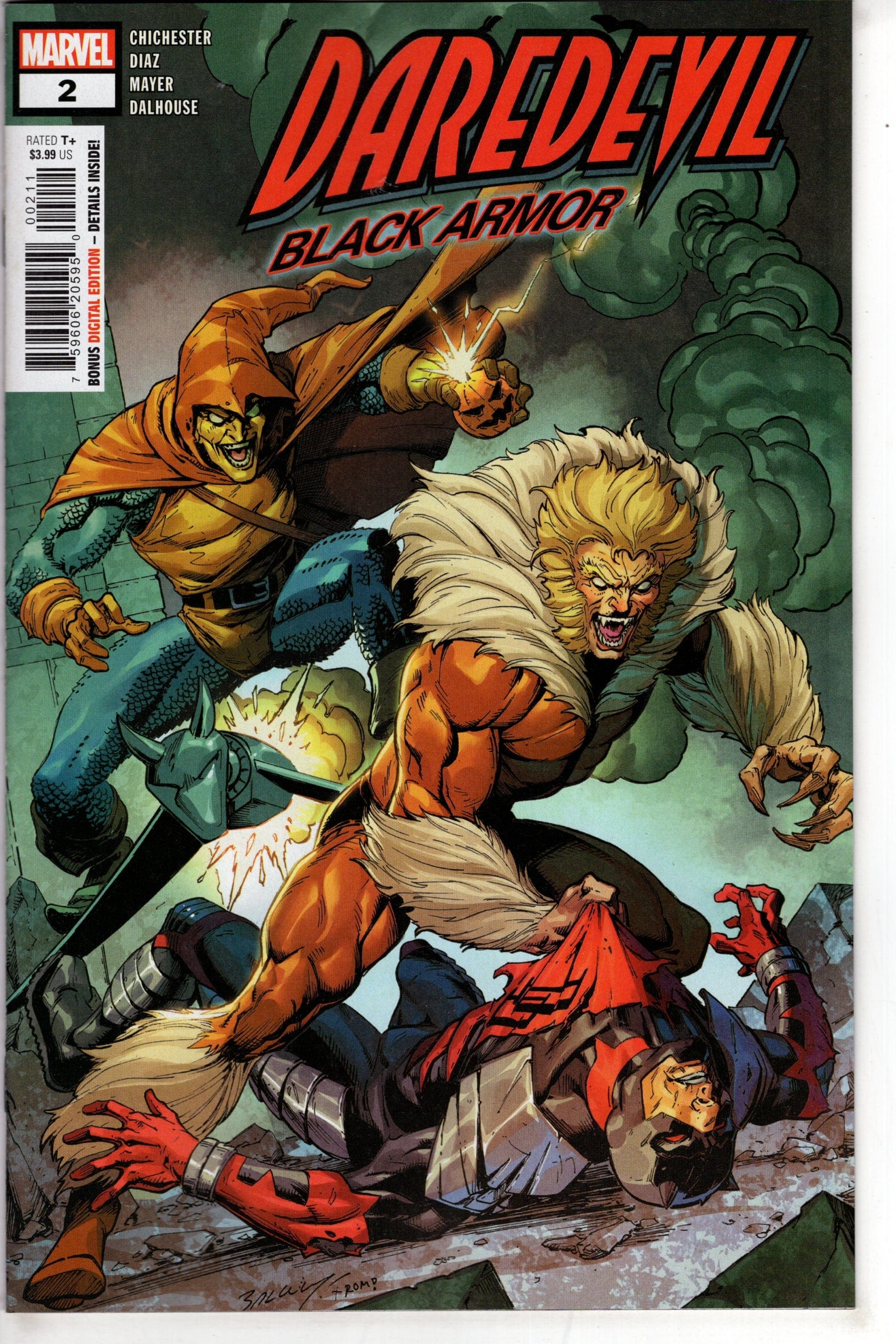 MARVEL PRH COMIC BOOK DAREDEVIL BLACK ARMOR #2