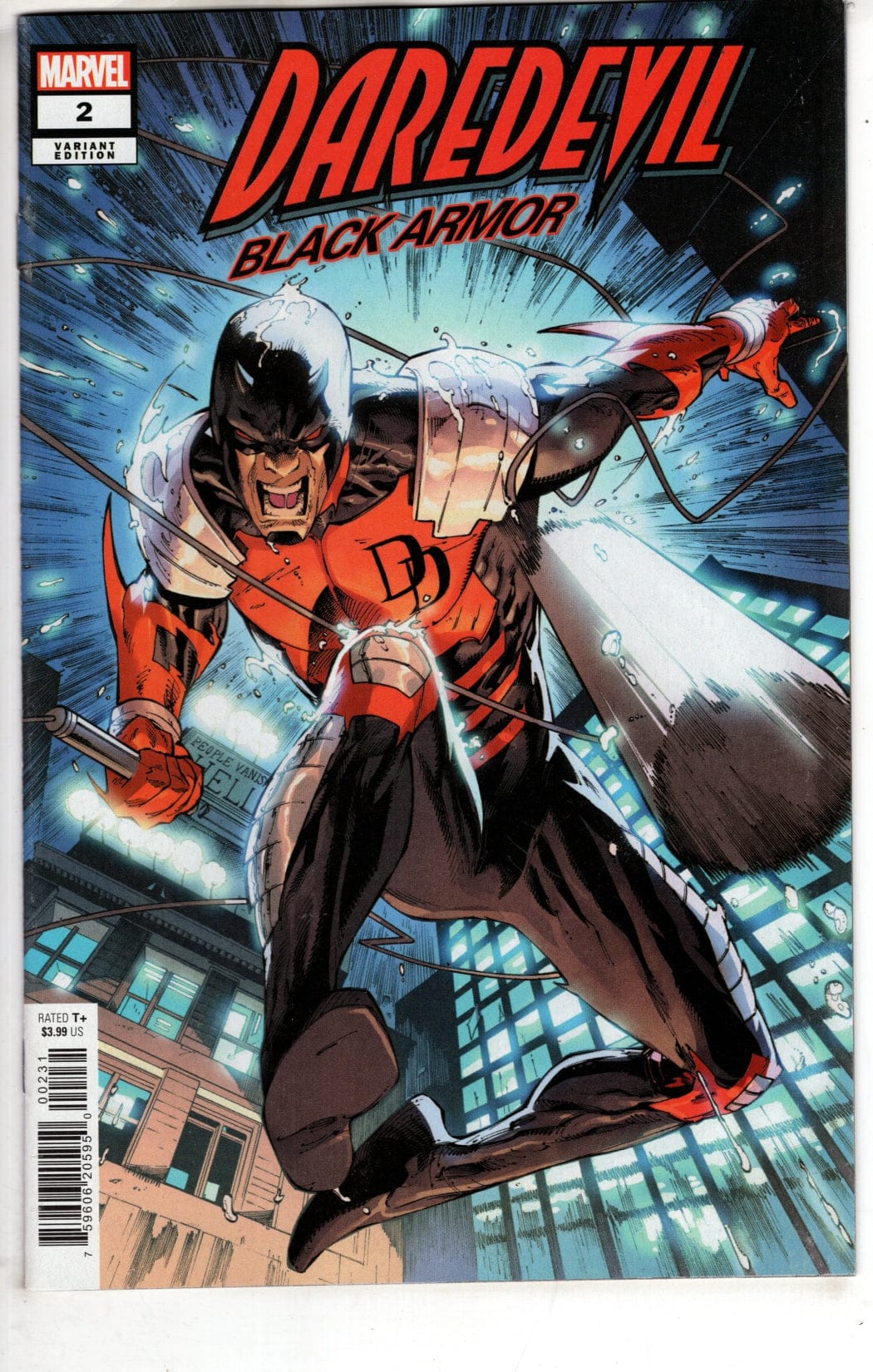 MARVEL PRH COMIC BOOK DAREDEVIL BLACK ARMOR #2 NETHO DIAZ VAR (VF/NM)