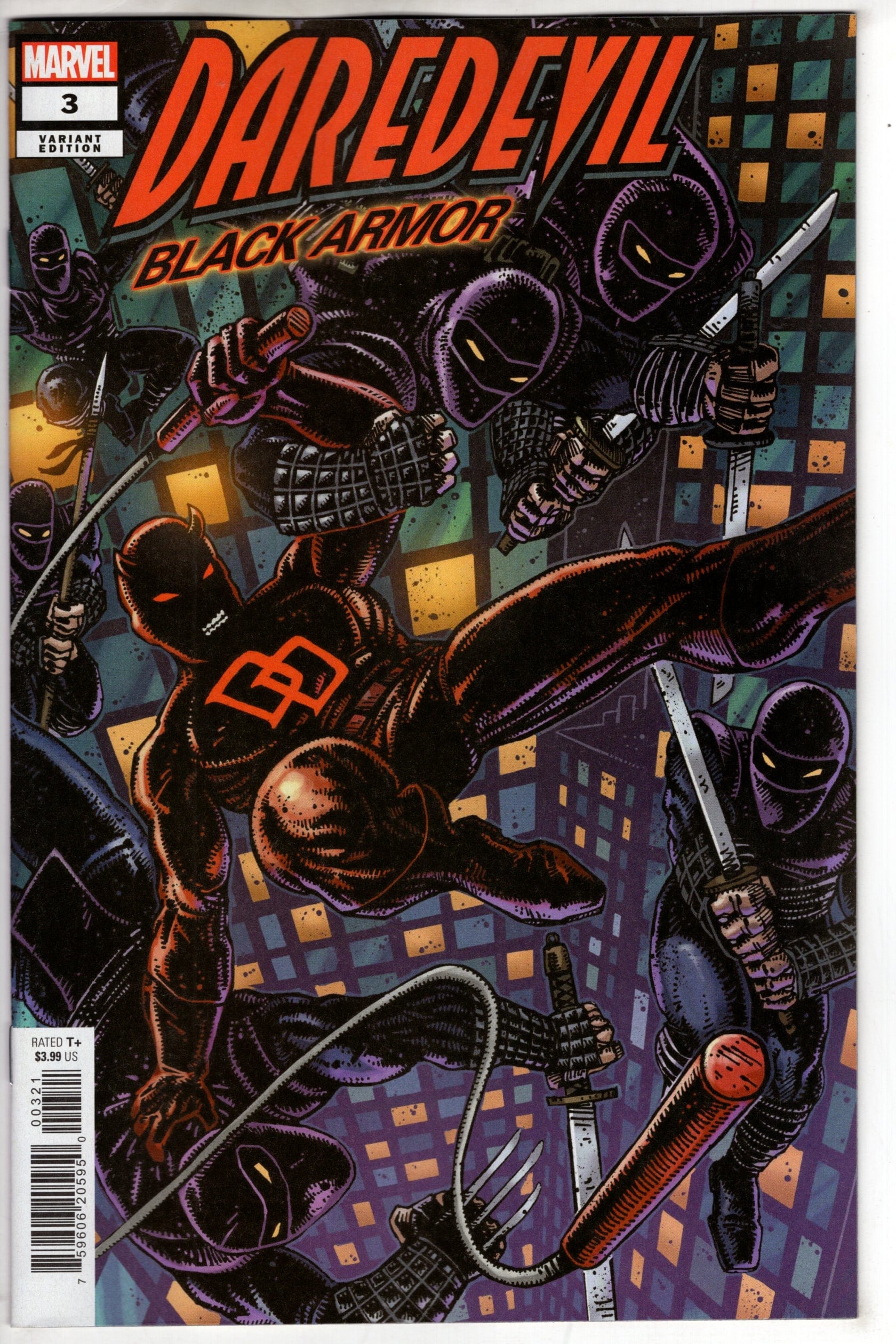 MARVEL PRH COMIC BOOK DAREDEVIL BLACK ARMOR #3 KEVIN EASTMAN VAR