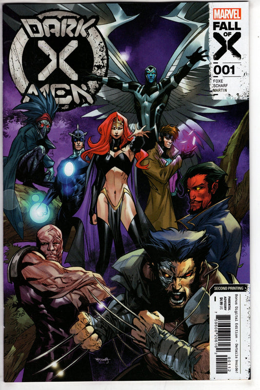 MARVEL PRH COMIC BOOK DARK X-MEN #1 (OF 5) 2ND PTG STEPHEN SEGOVIA VAR