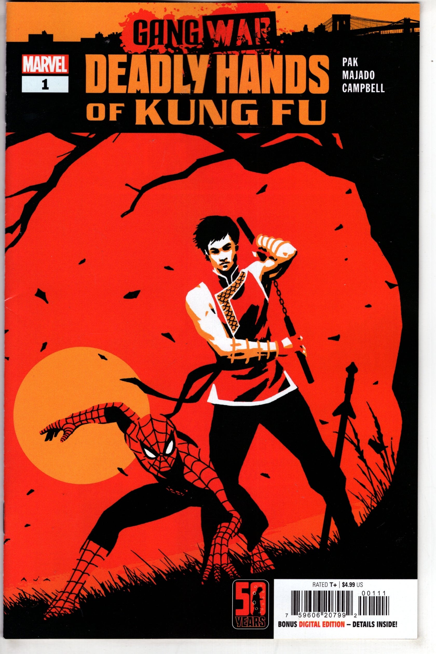 MARVEL PRH COMIC BOOK DEADLY HANDS OF KUNG FU GANG WAR #1