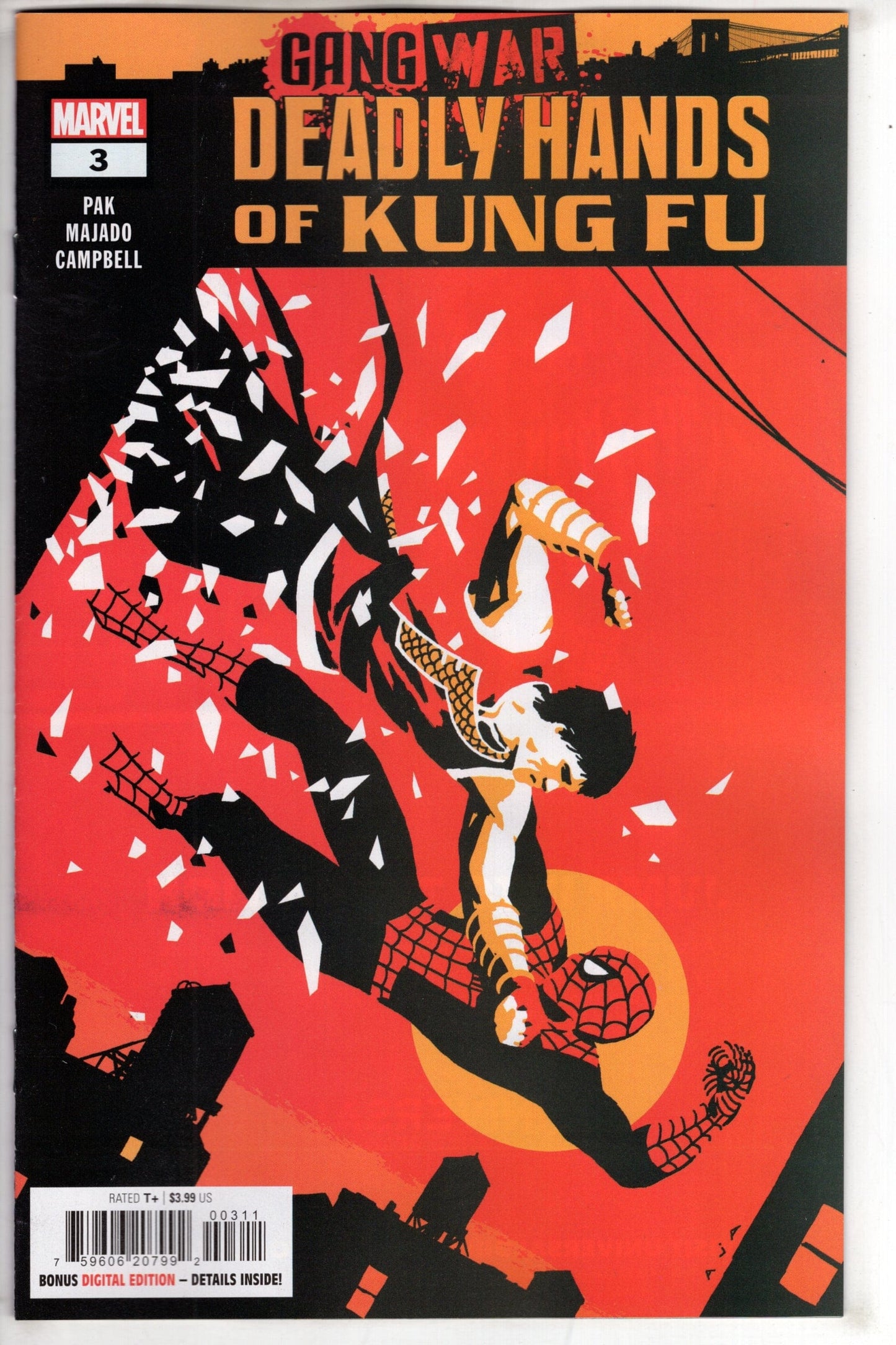 MARVEL PRH COMIC BOOK DEADLY HANDS OF KUNG FU GANG WAR #3