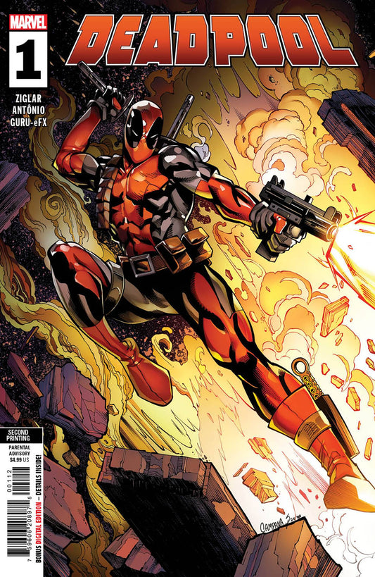 MARVEL PRH COMIC BOOK DEADPOOL #1 2ND PTG CHRIS CAMPANA VAR