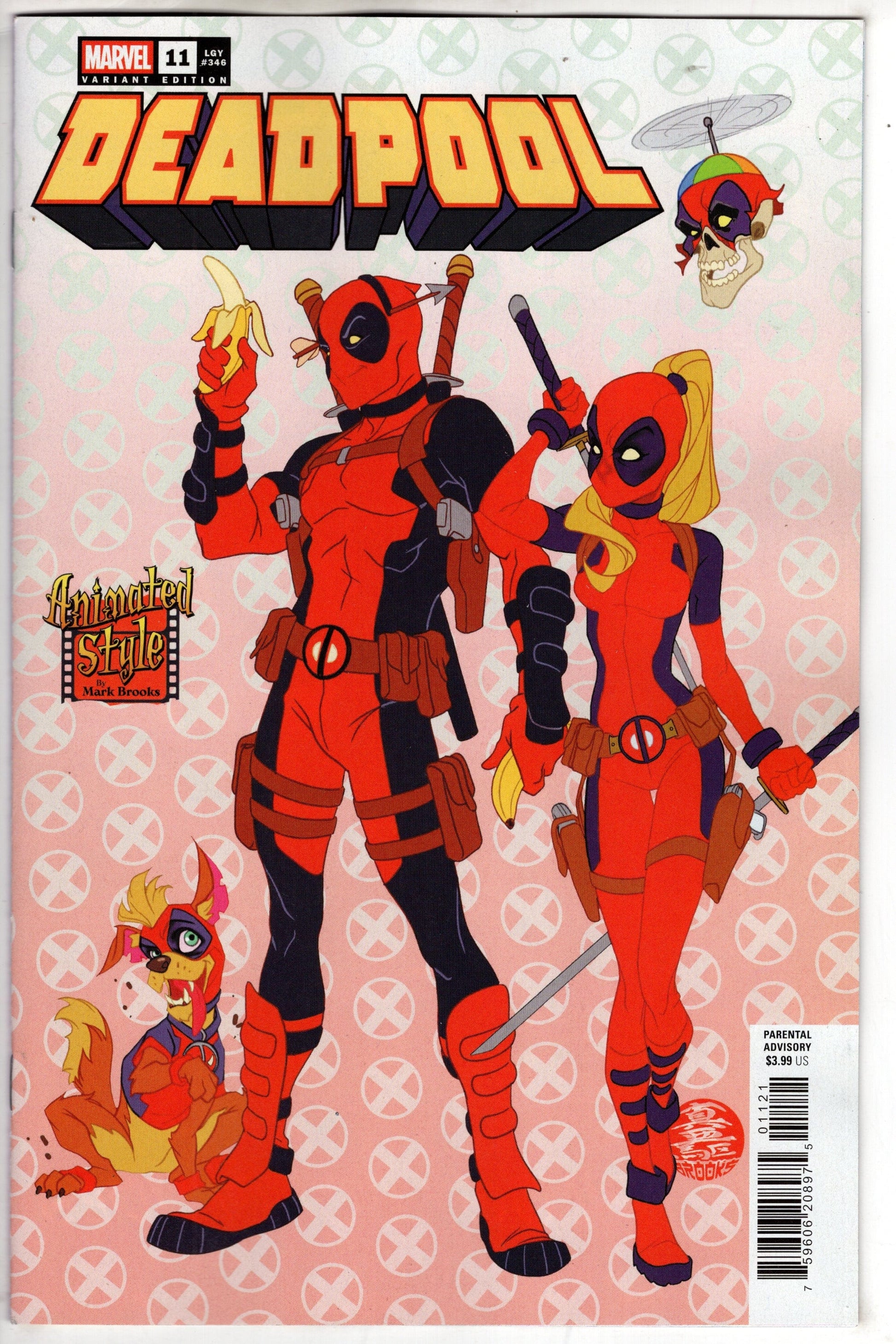 MARVEL PRH COMIC BOOK DEADPOOL #11 MARK BROOKS ANIMATED-STYLE VAR