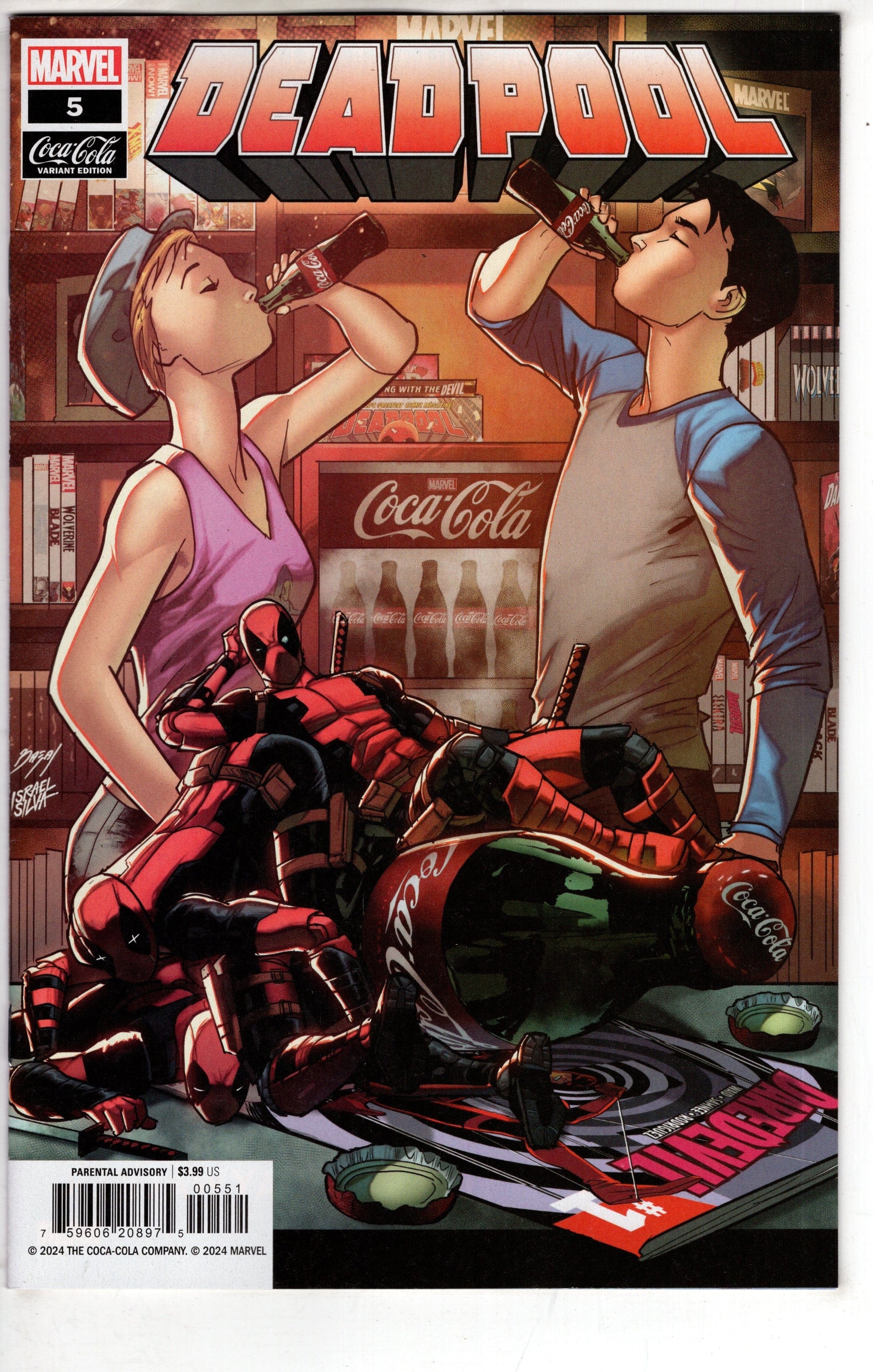 MARVEL PRH COMIC BOOK DEADPOOL #5 JAN BAZALDUA COCA-COLA VAR