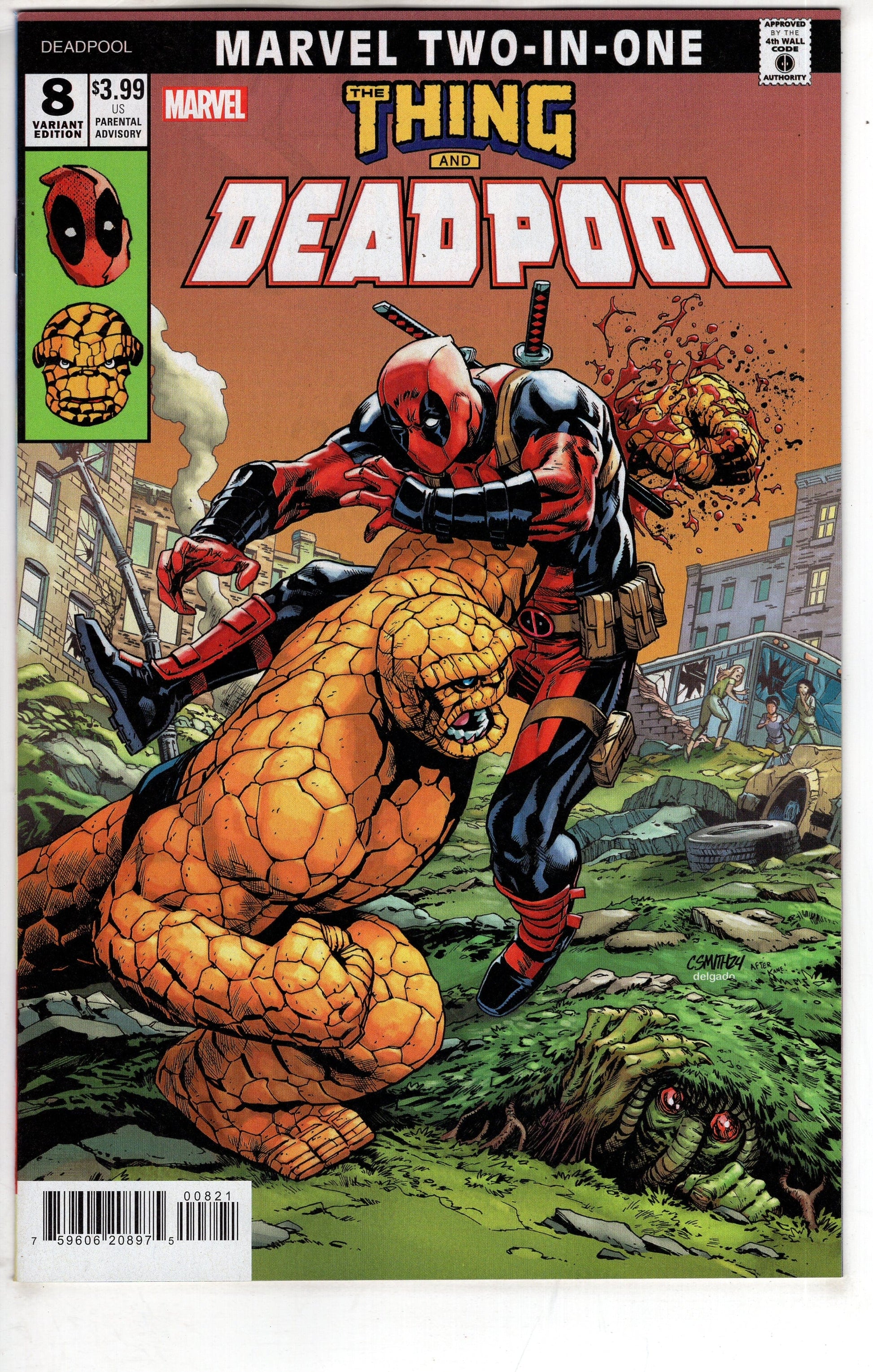 MARVEL PRH COMIC BOOK DEADPOOL #8 CORY SMITH MARVEL TWO IN ONE VAR