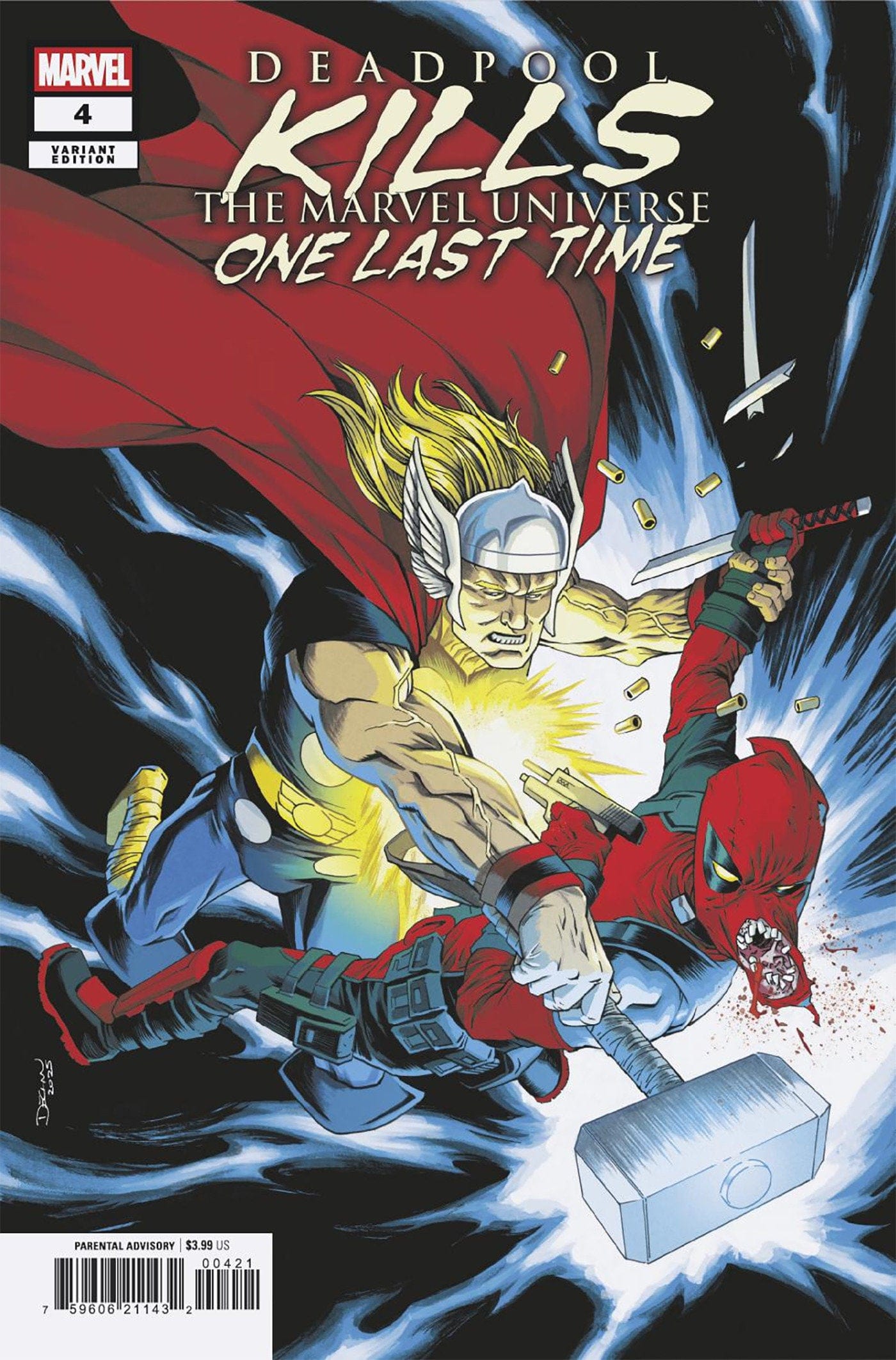 MARVEL PRH COMIC BOOK Deadpool Kills The Marvel Universe One Last Time #4 Declan Shalvey Variant (VF/NM)