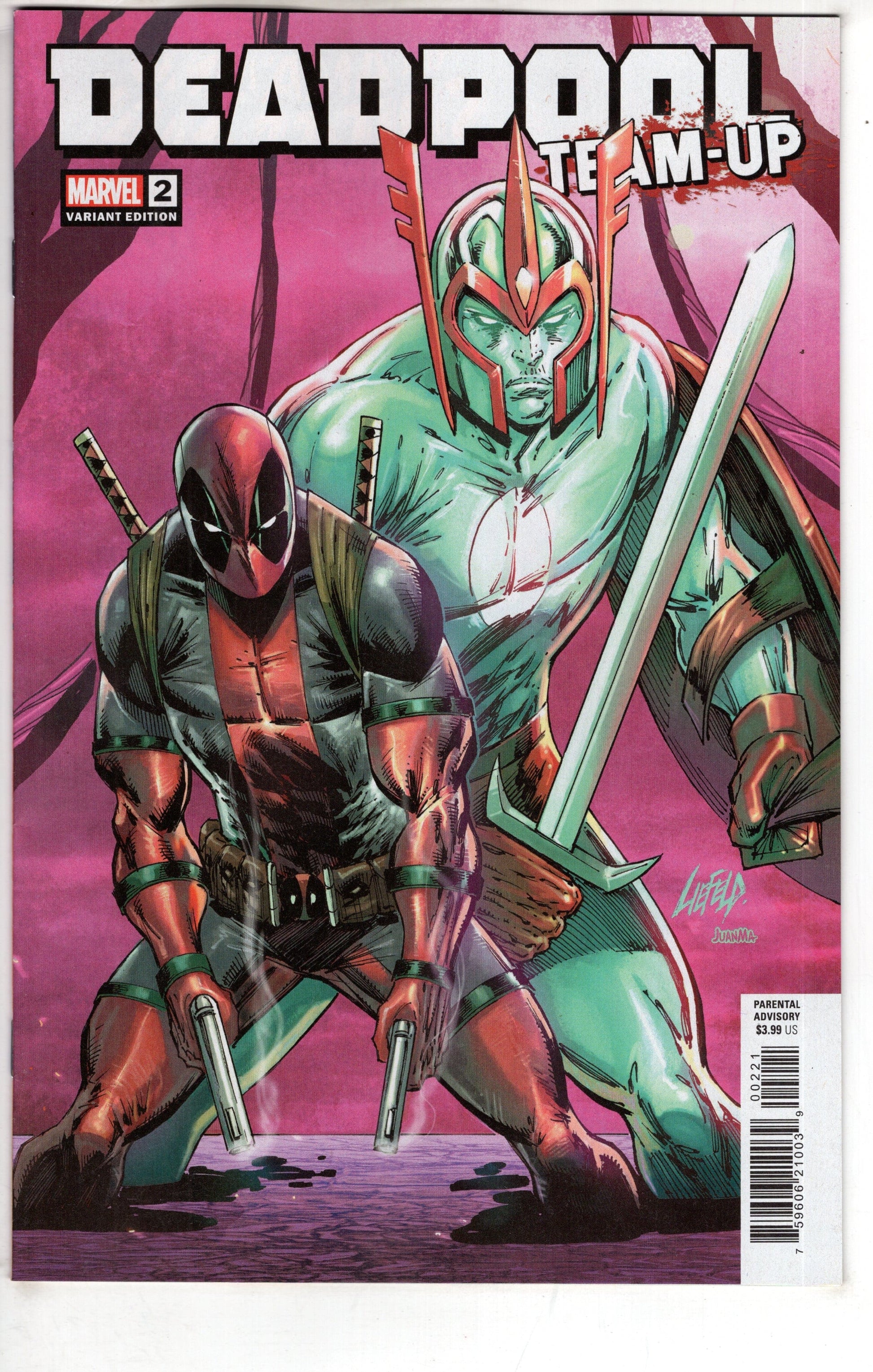 MARVEL PRH COMIC BOOK DEADPOOL TEAM-UP #2 (OF 5) ROB LIEFELD VAR