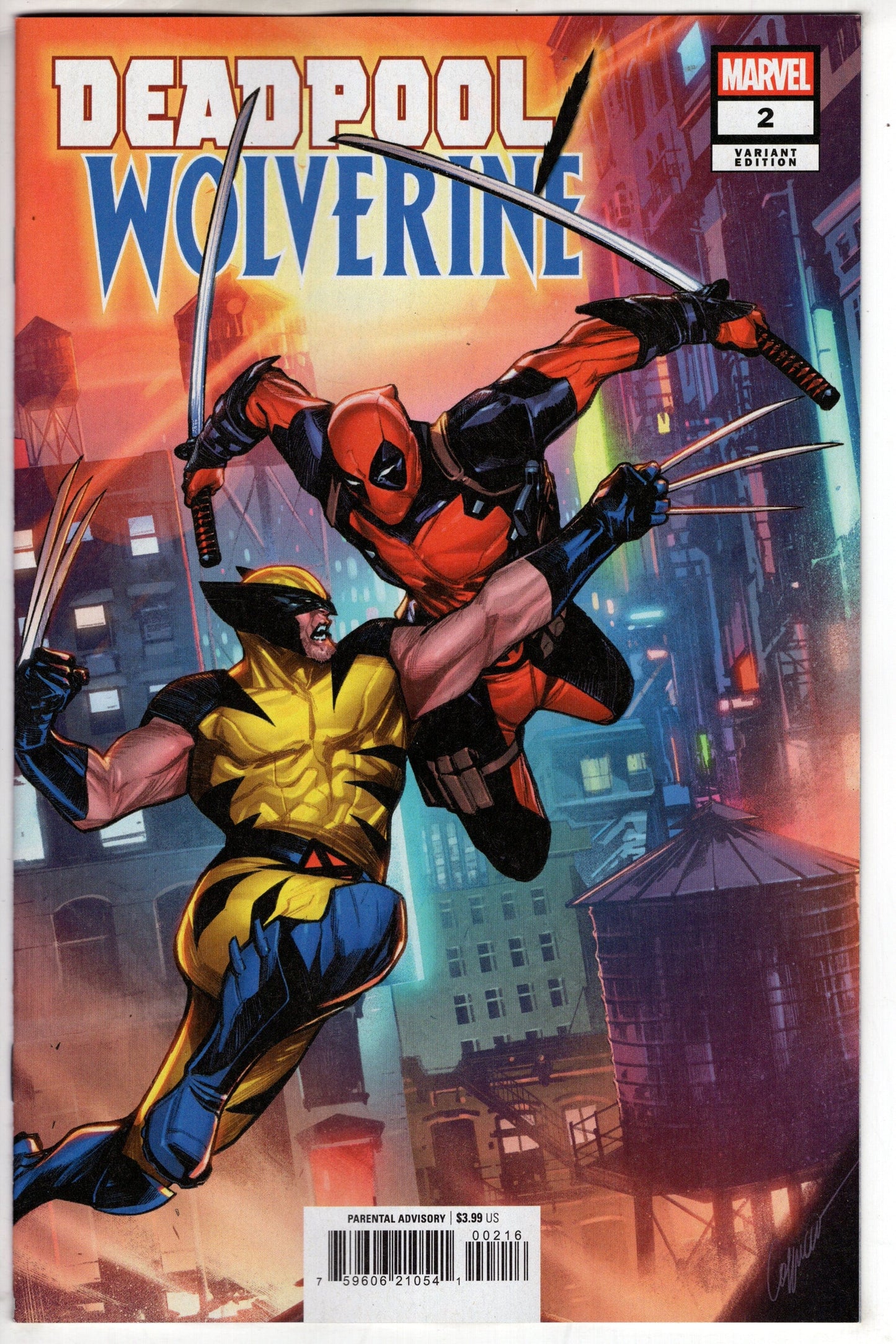 MARVEL PRH COMIC BOOK Deadpool/Wolverine #2 Alessandro Cappuccio Variant
