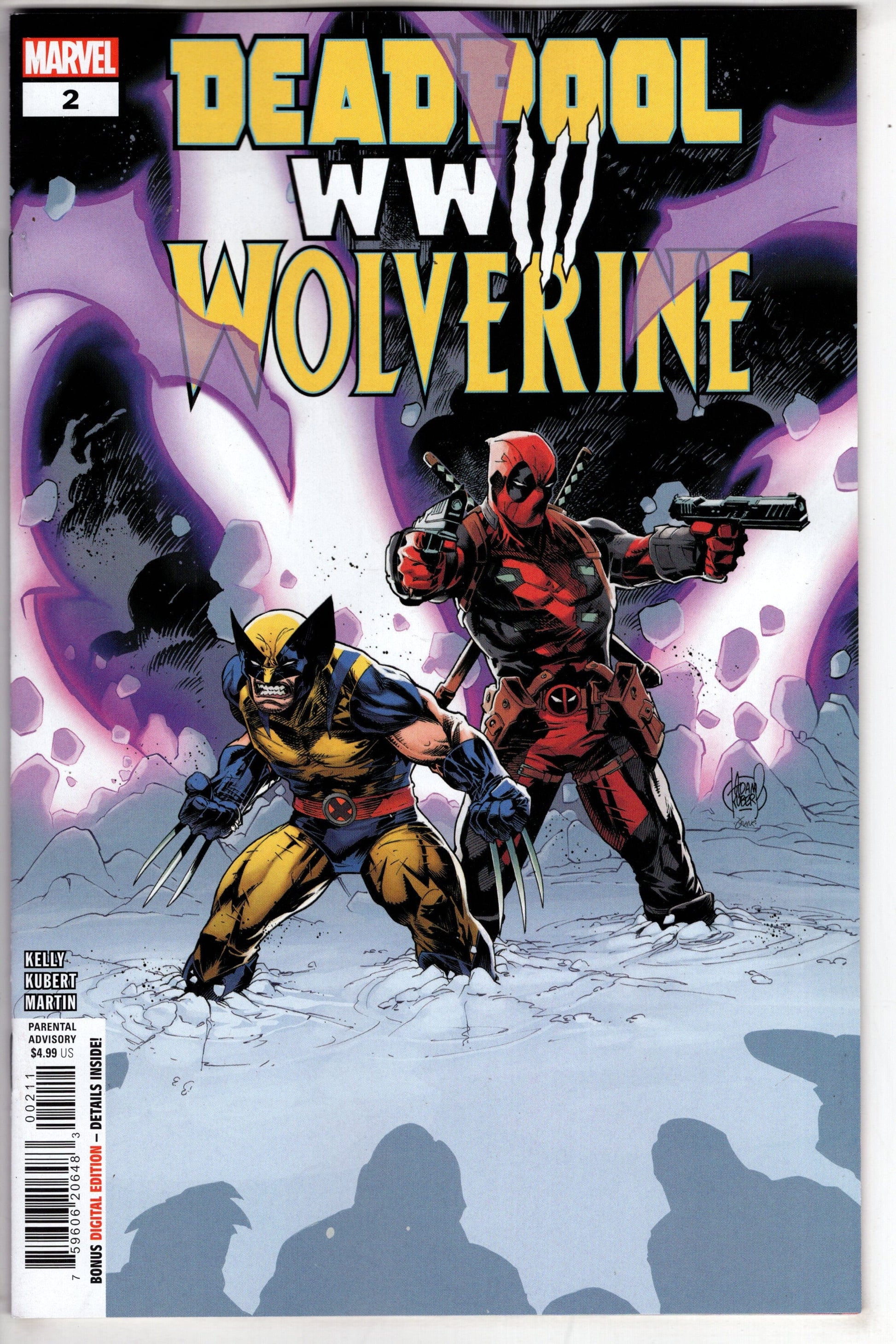 MARVEL PRH COMIC BOOK DEADPOOL WOLVERINE WWIII #2