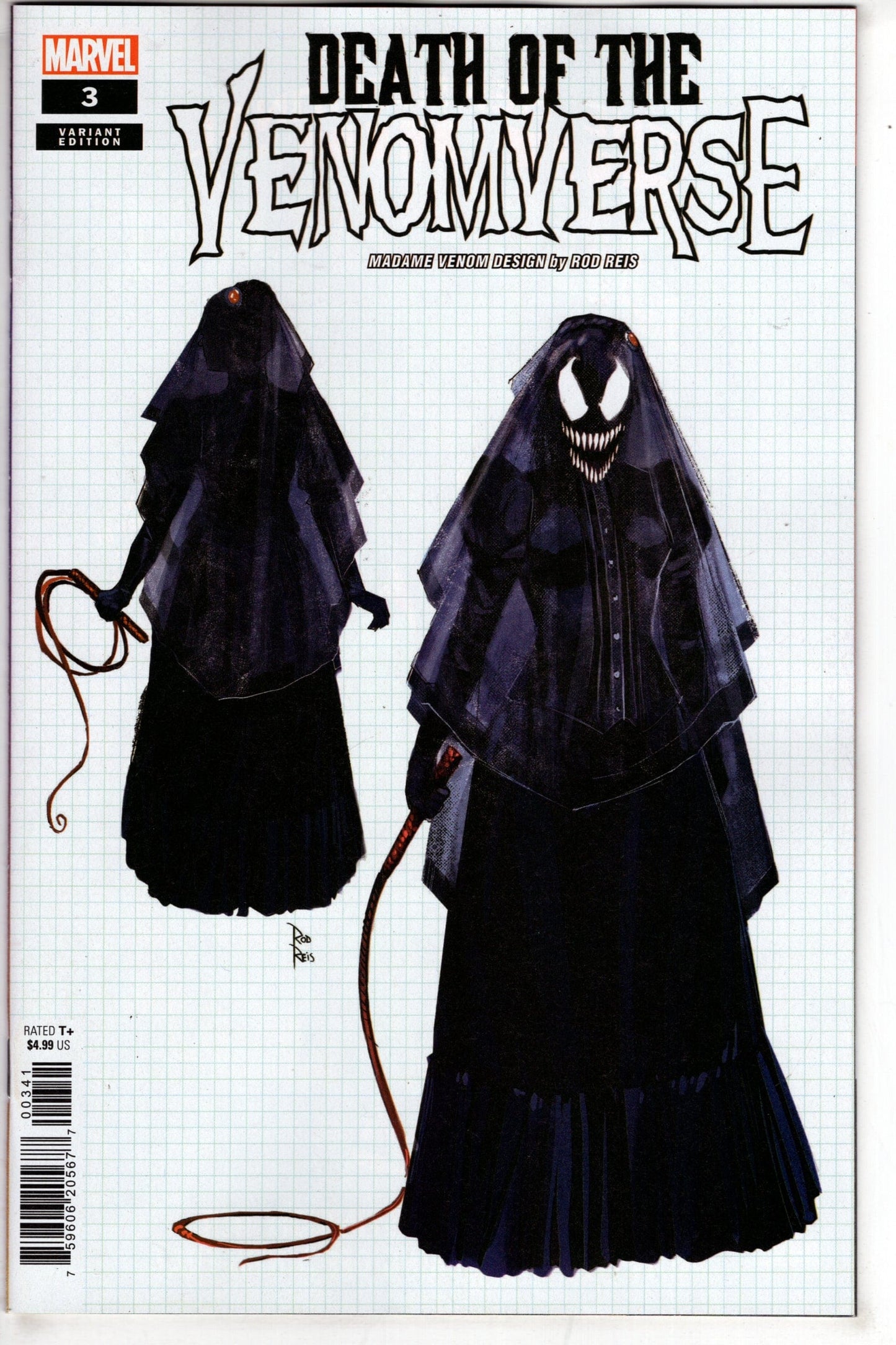 MARVEL PRH COMIC BOOK DEATH OF VENOMVERSE #3 (OF 5) ROD REIS DESIGN VAR