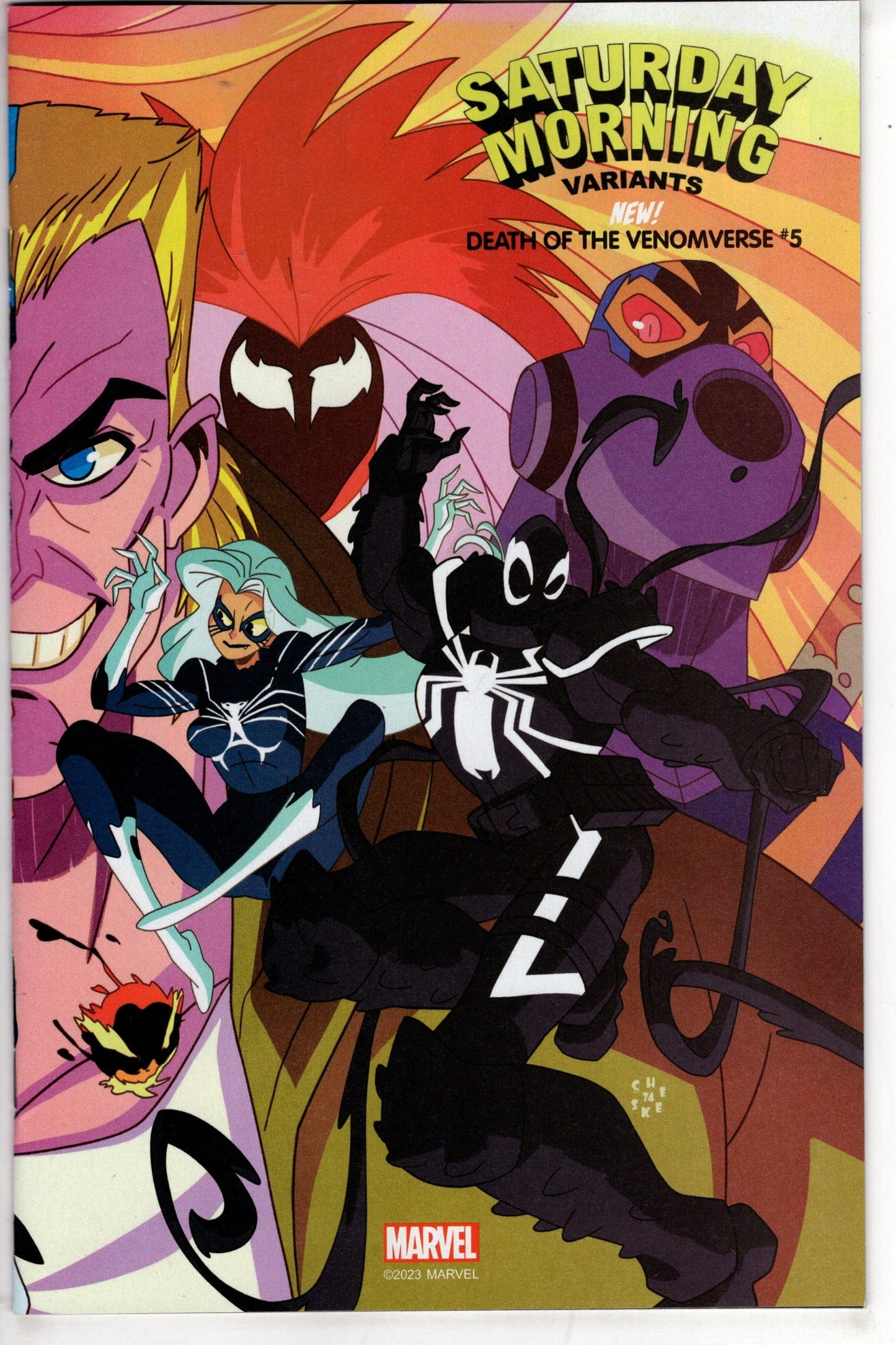 MARVEL PRH COMIC BOOK DEATH OF VENOMVERSE #5 (OF 5) GALLOWAY SATURDAY MORNING VAR