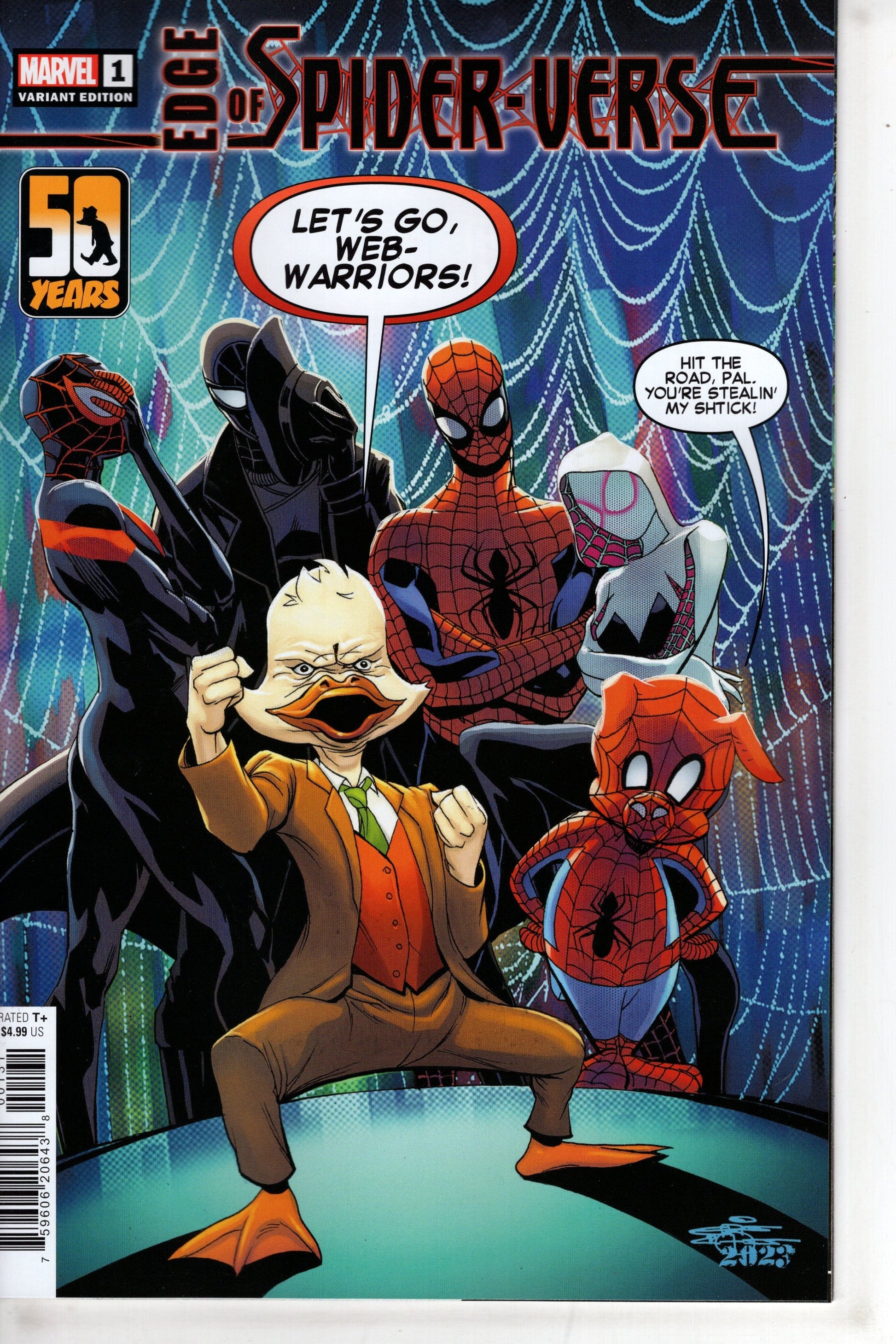 MARVEL PRH COMIC BOOK EDGE OF SPIDER-VERSE #1 (OF 4) CHRISCROSS HOWARD THE DUCK VA