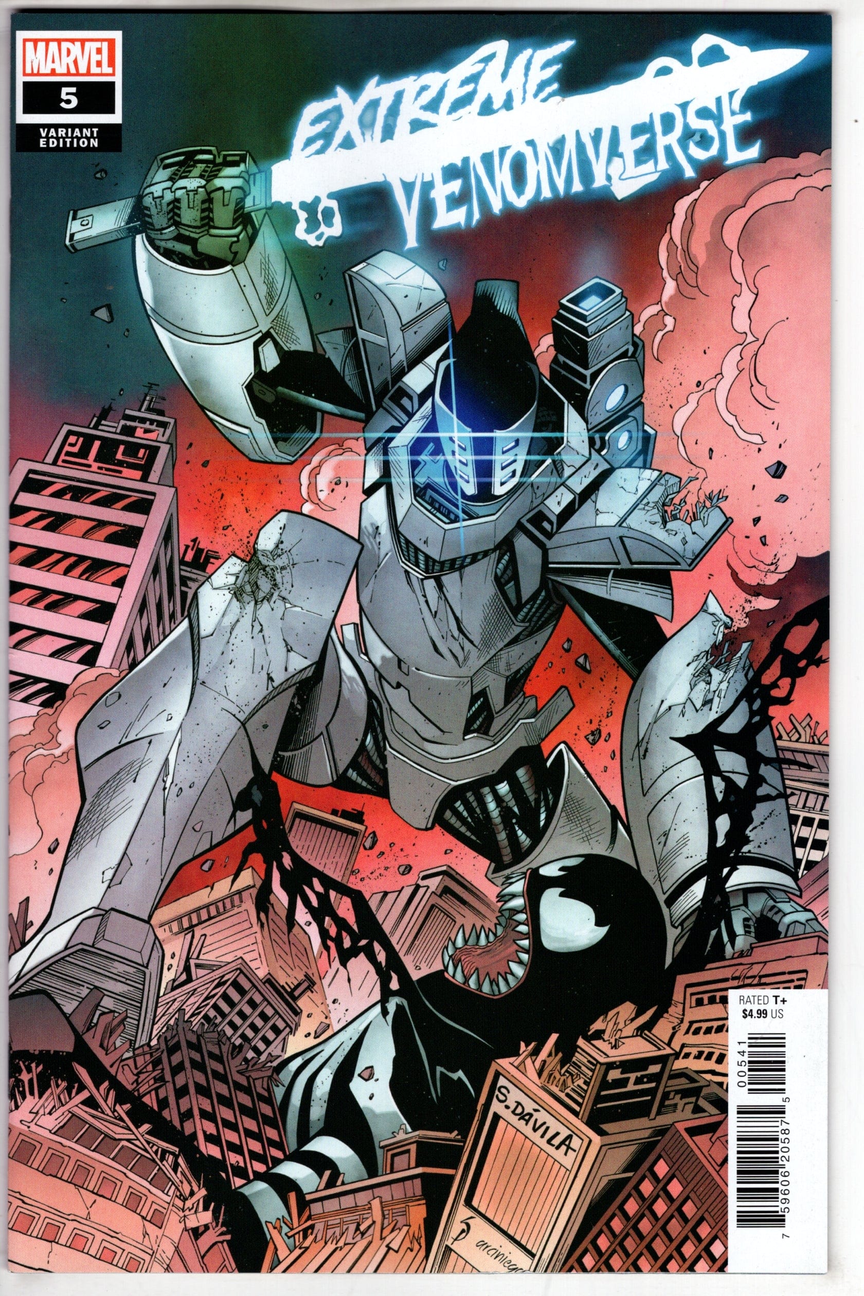 MARVEL PRH COMIC BOOK EXTREME VENOMVERSE #5 (OF 5) SERGIO DAVILA SYMBIOTE VAR