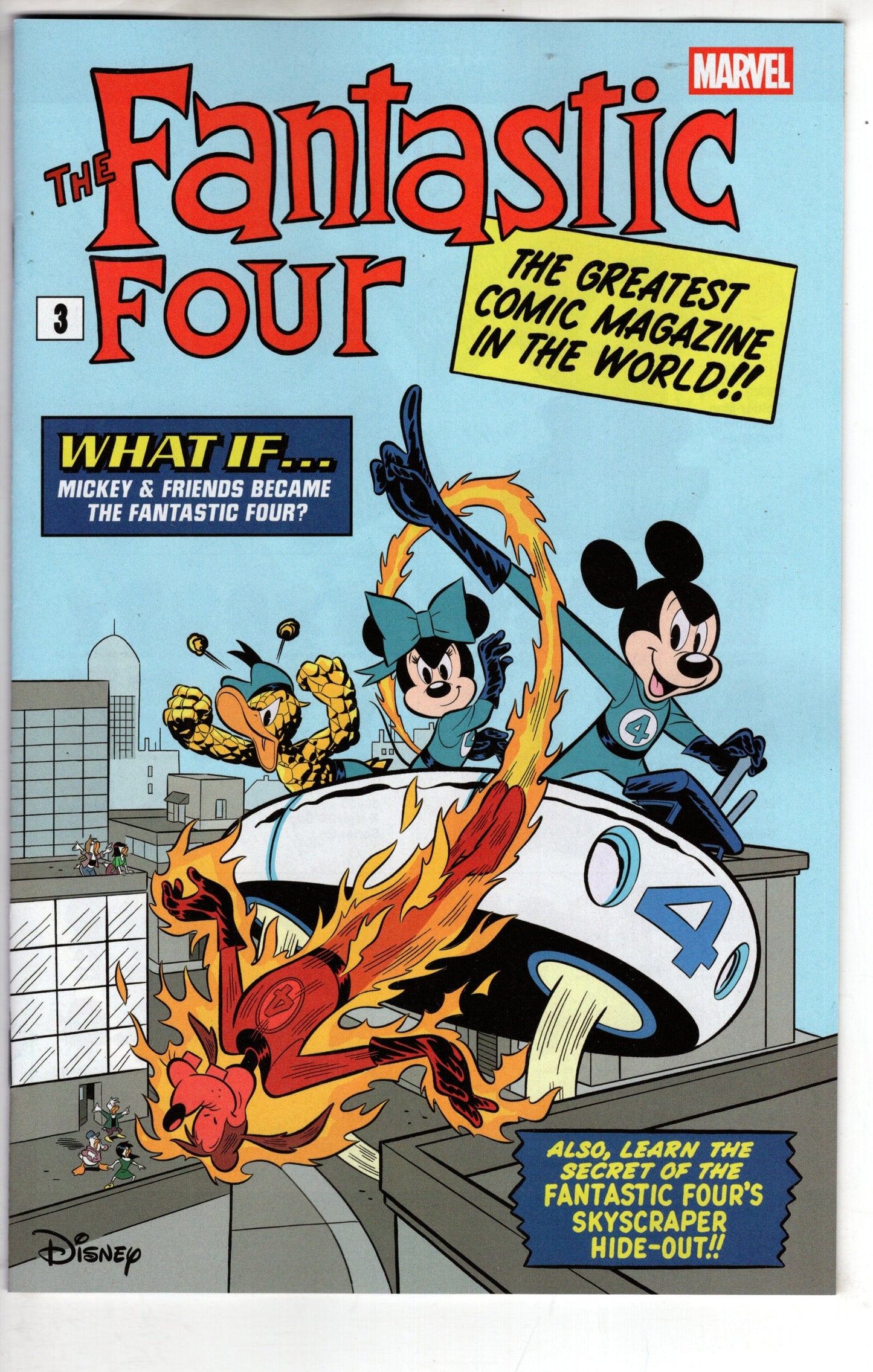MARVEL PRH COMIC BOOK Fantastic Four #28 Francesco D'Ippolito Disney What If? Fantastic Four Homage Va Riant