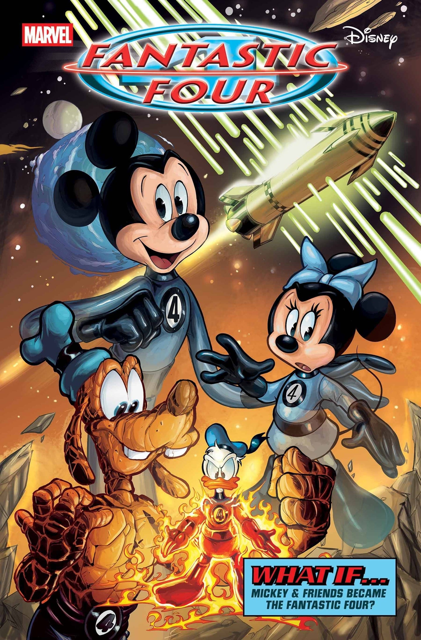 MARVEL PRH COMIC BOOK FANTASTIC FOUR #30 CANGIALOSI WHAT IF DISNEY FF HOMAGE VAR
