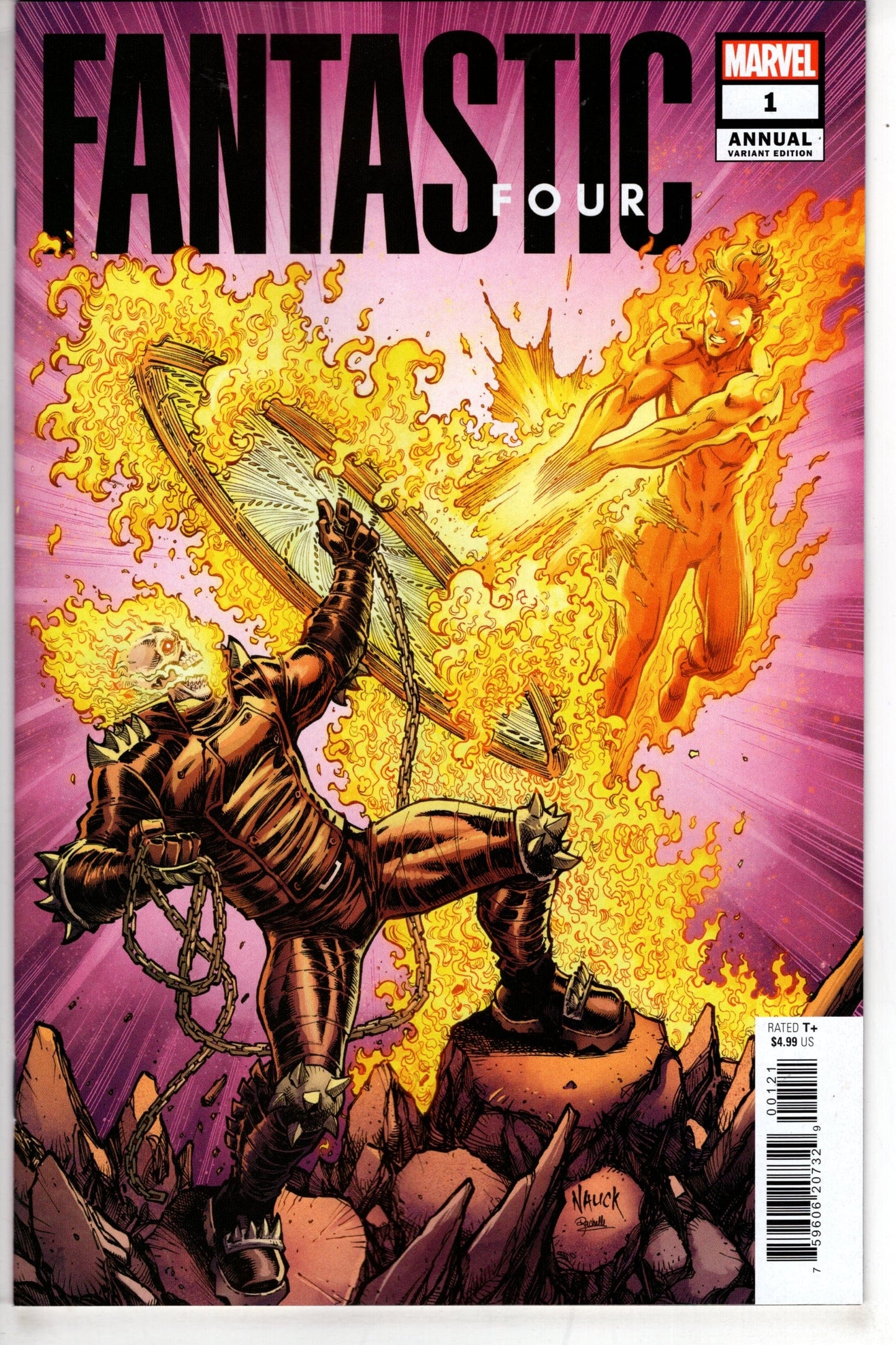 MARVEL PRH COMIC BOOK FANTASTIC FOUR ANNUAL #1 TODD NAUCK VAR