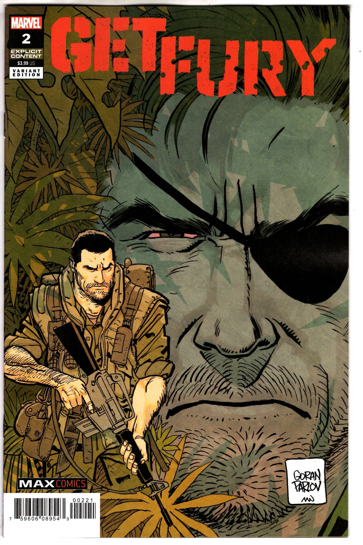MARVEL PRH COMIC BOOK GET FURY #2 GORAN PARLOV VAR