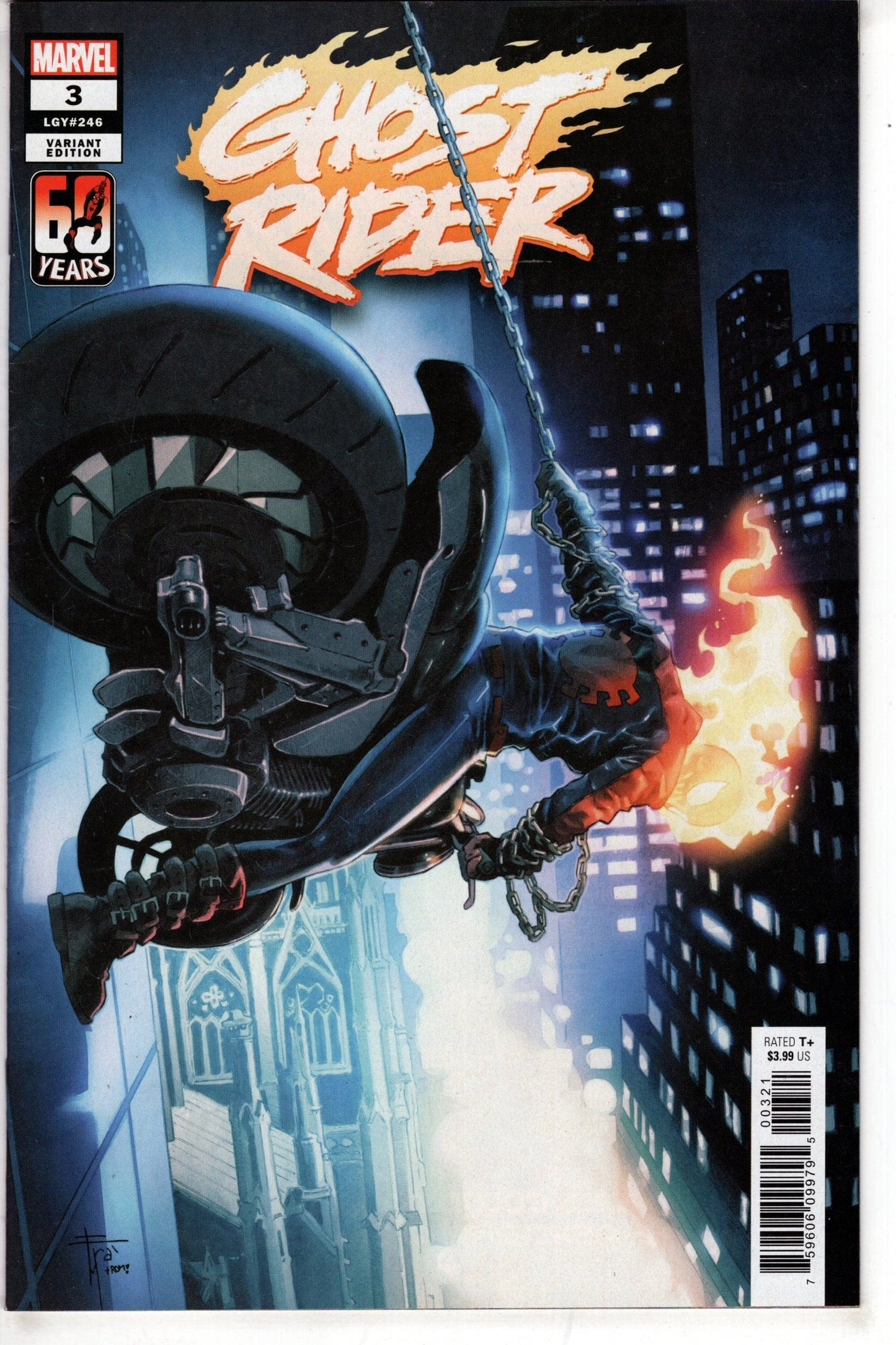 MARVEL PRH COMIC BOOK GHOST RIDER #3 MOBILI SPIDER-MAN VARIANT