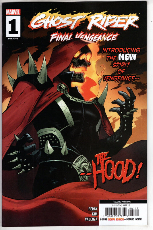 MARVEL PRH COMIC BOOK GHOST RIDER FINAL VENGEANCE #1 2ND PTG DANNY KIM VAR