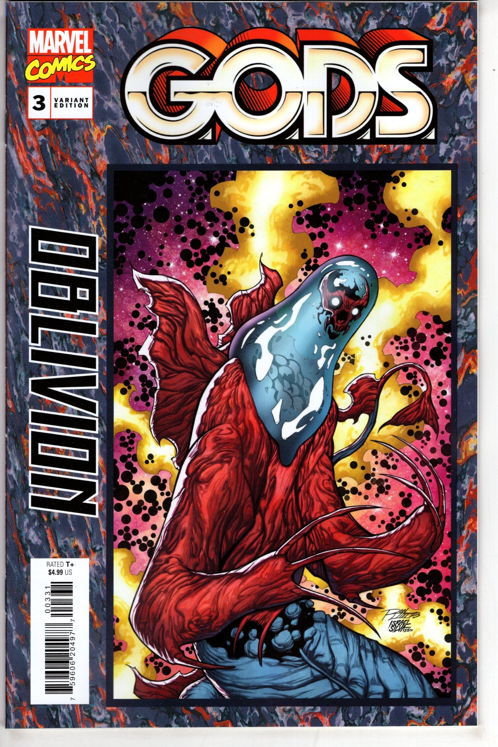 MARVEL PRH COMIC BOOK GODS #3 RON LIM COSMIC HOMAGE VAR